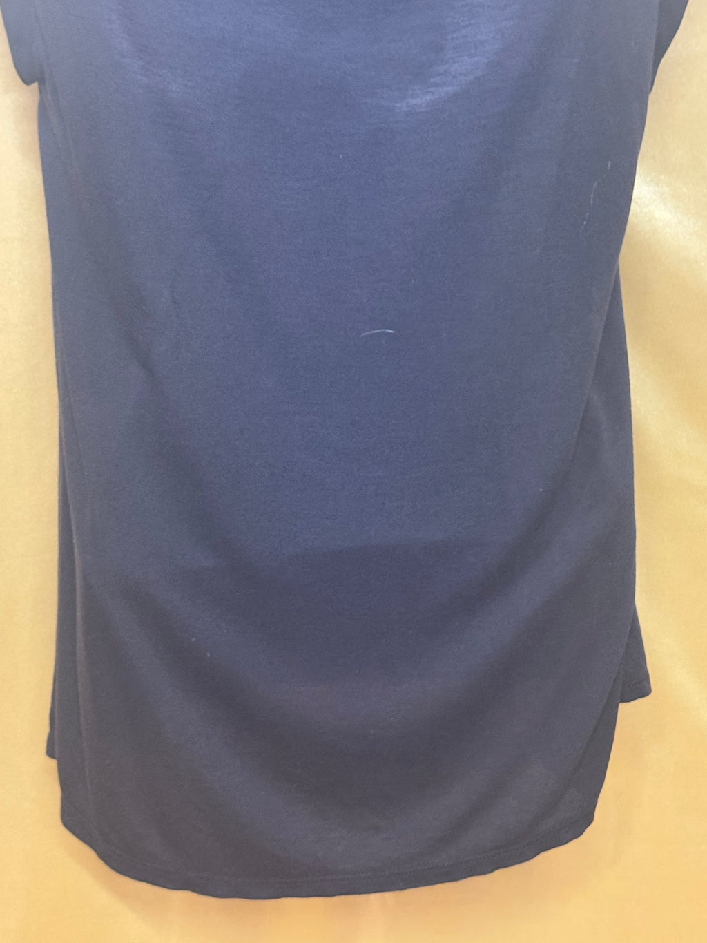 LOFT Black Eyelet Accent Cap Sleeve Tee Size S