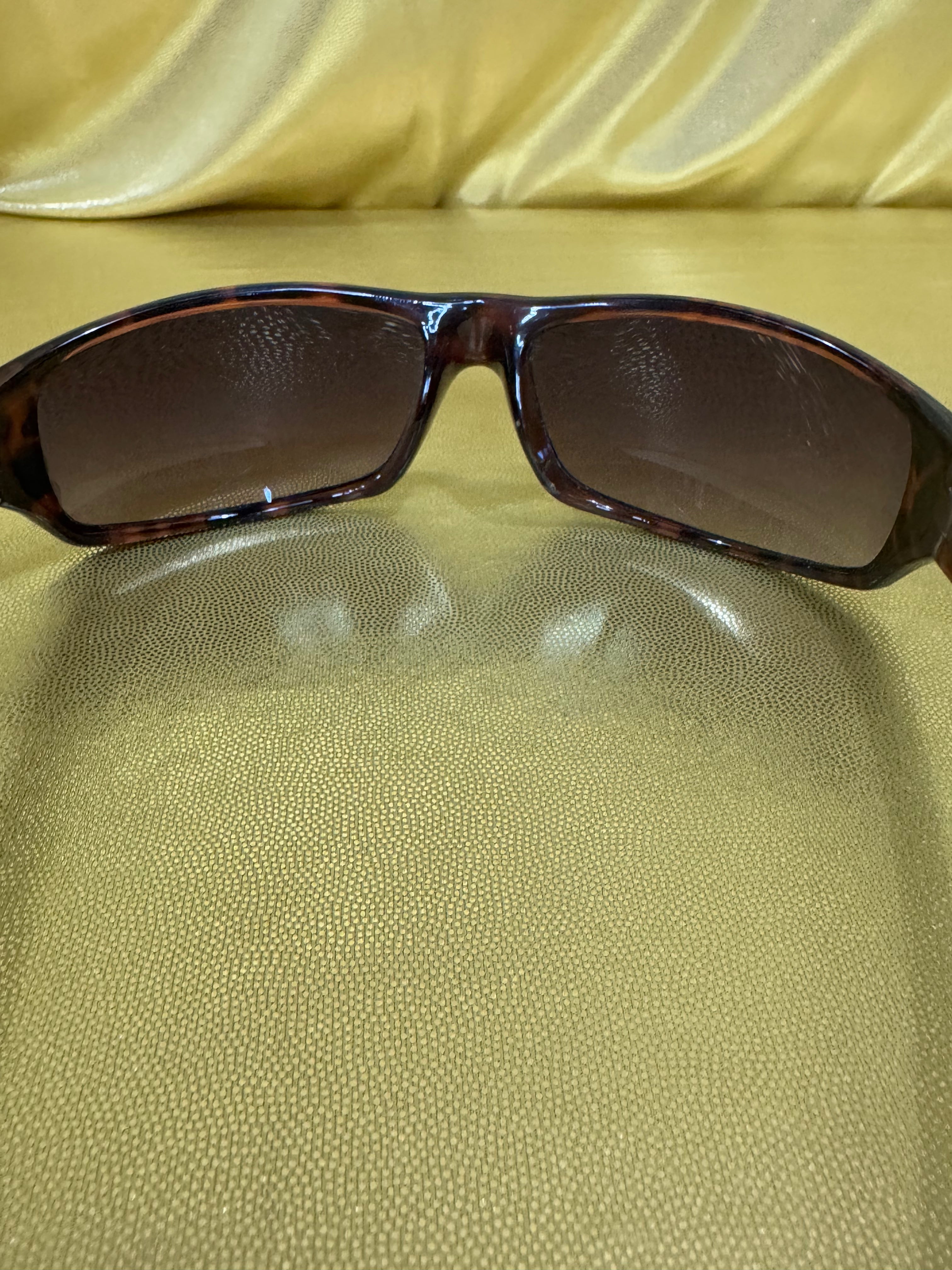 Panama Jack Y2K Wrap Sunglasses Tortoiseshell Sport Frame Script Logo