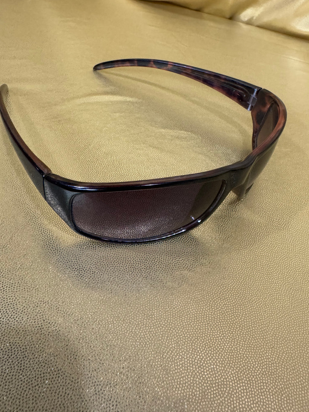 Panama Jack Y2K Wrap Sunglasses Tortoiseshell Sport Frame Script Logo
