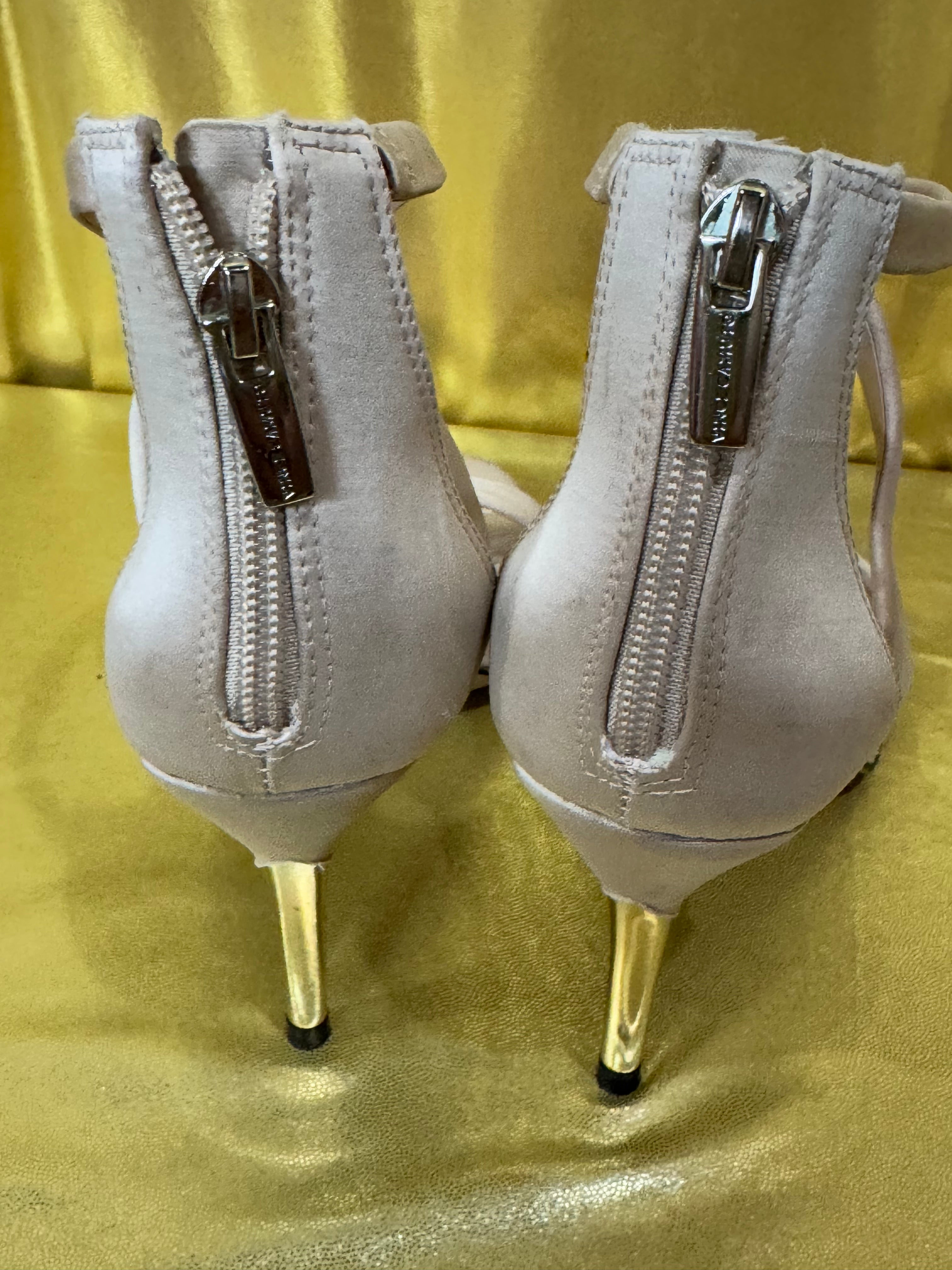 Imagine Vince Camuto Pascallia Satin Heels – Natural Ivory, Size 8