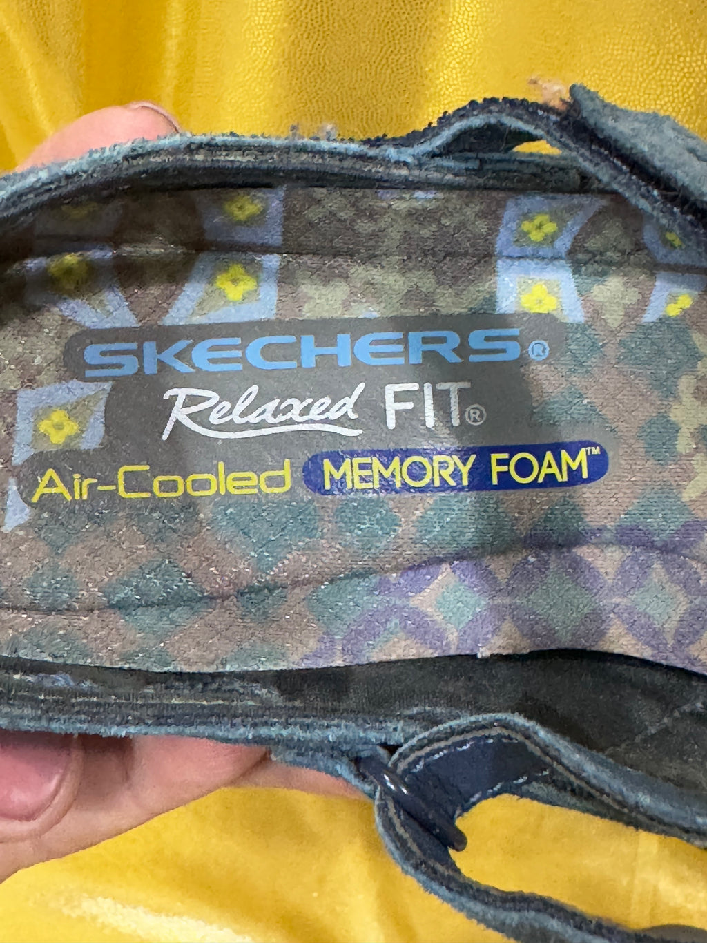 Skechers Relaxed Fit Air-Cooled Memory Foam Mary Janes – Blue Suede, Size 6 (NWOB)