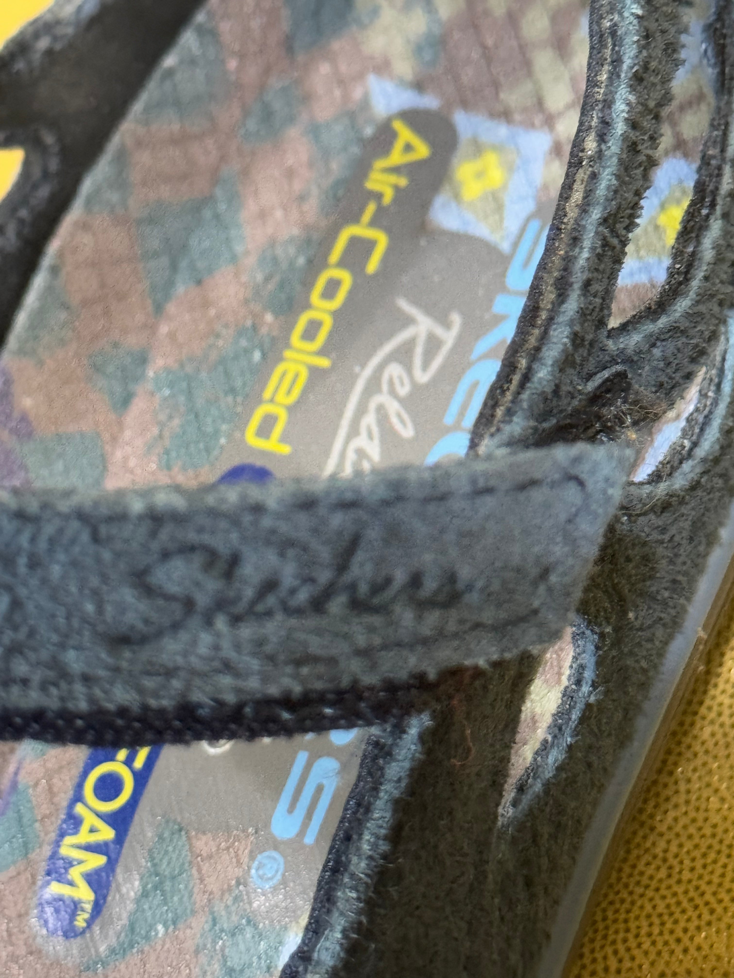 Skechers Relaxed Fit Air-Cooled Memory Foam Mary Janes – Blue Suede, Size 6 (NWOB)