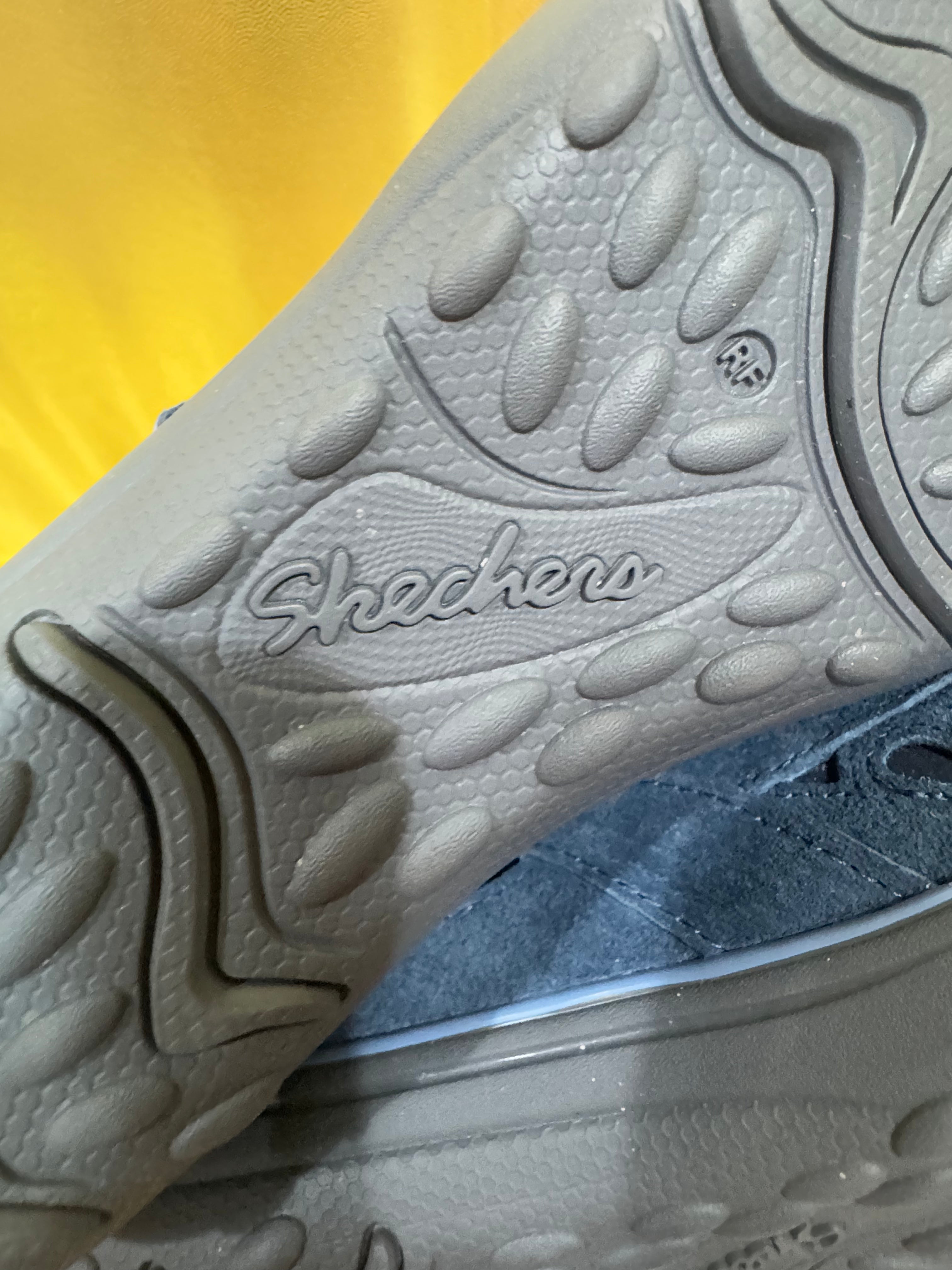 Skechers Relaxed Fit Air-Cooled Memory Foam Mary Janes – Blue Suede, Size 6 (NWOB)