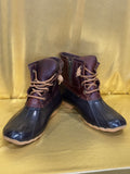 Sperry Top-Sider Saltwater Duck Boots - Brown/Black Leather & Rubber - Size 7.5 NEW ✨