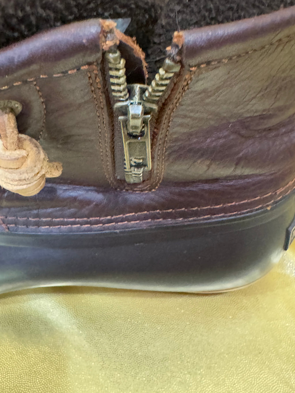 Sperry Top-Sider Saltwater Duck Boots - Brown/Black Leather & Rubber - Size 7.5 NEW ✨