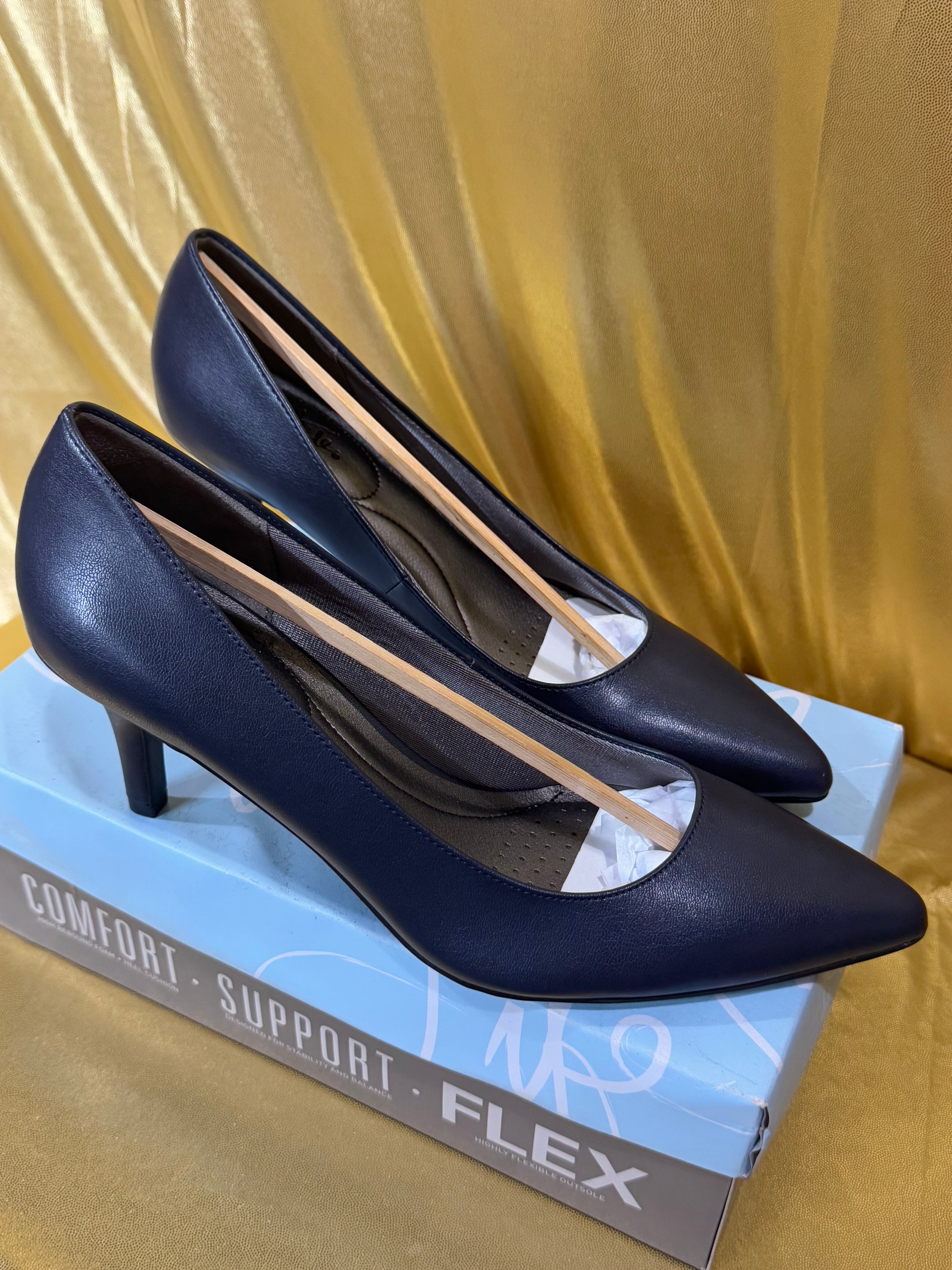 NIB LifeStride Sevyn Pumps | Navy Blue Classic Heels | Size 10M | New