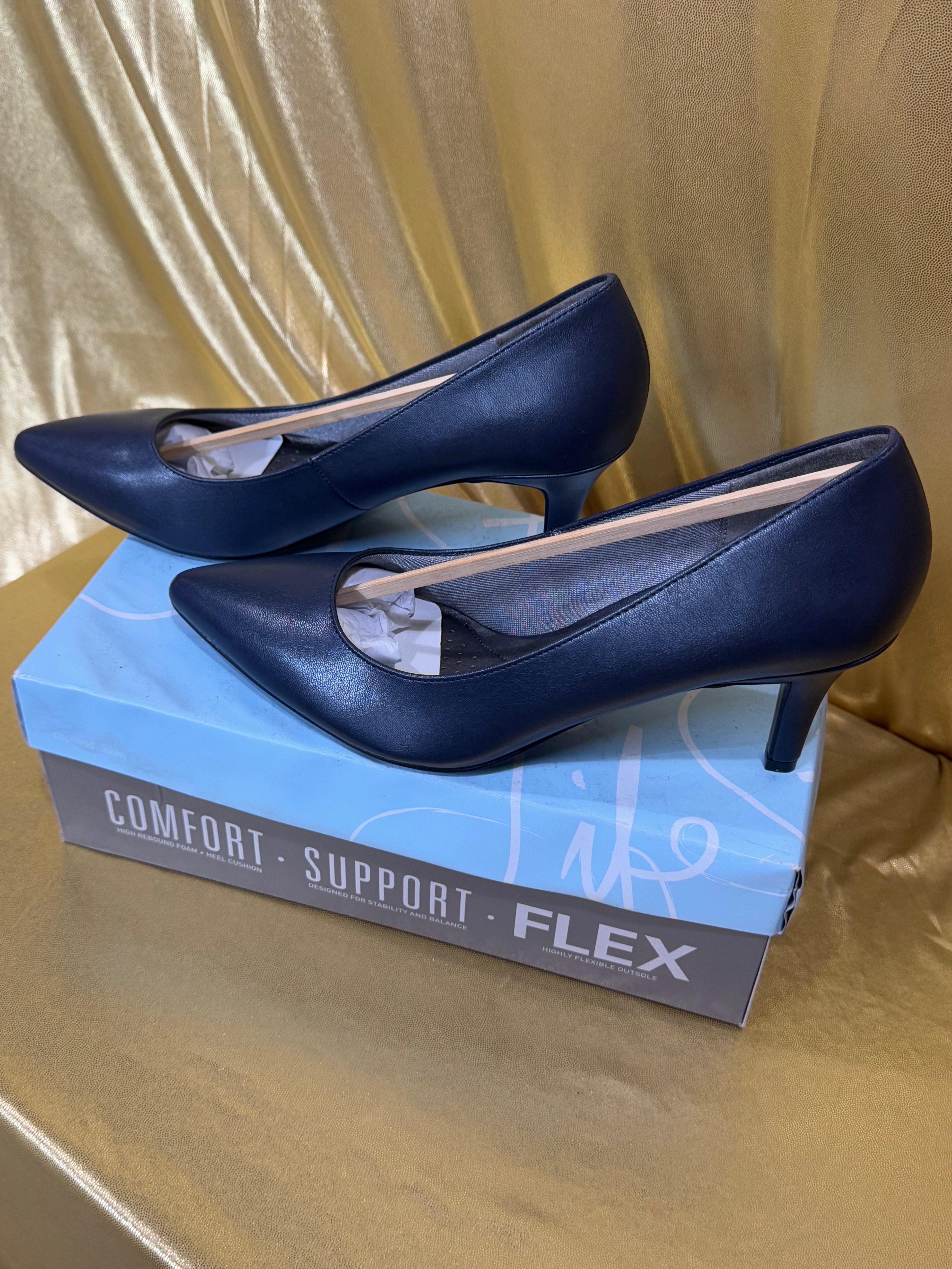 NIB LifeStride Sevyn Pumps | Navy Blue Classic Heels | Size 10M | New