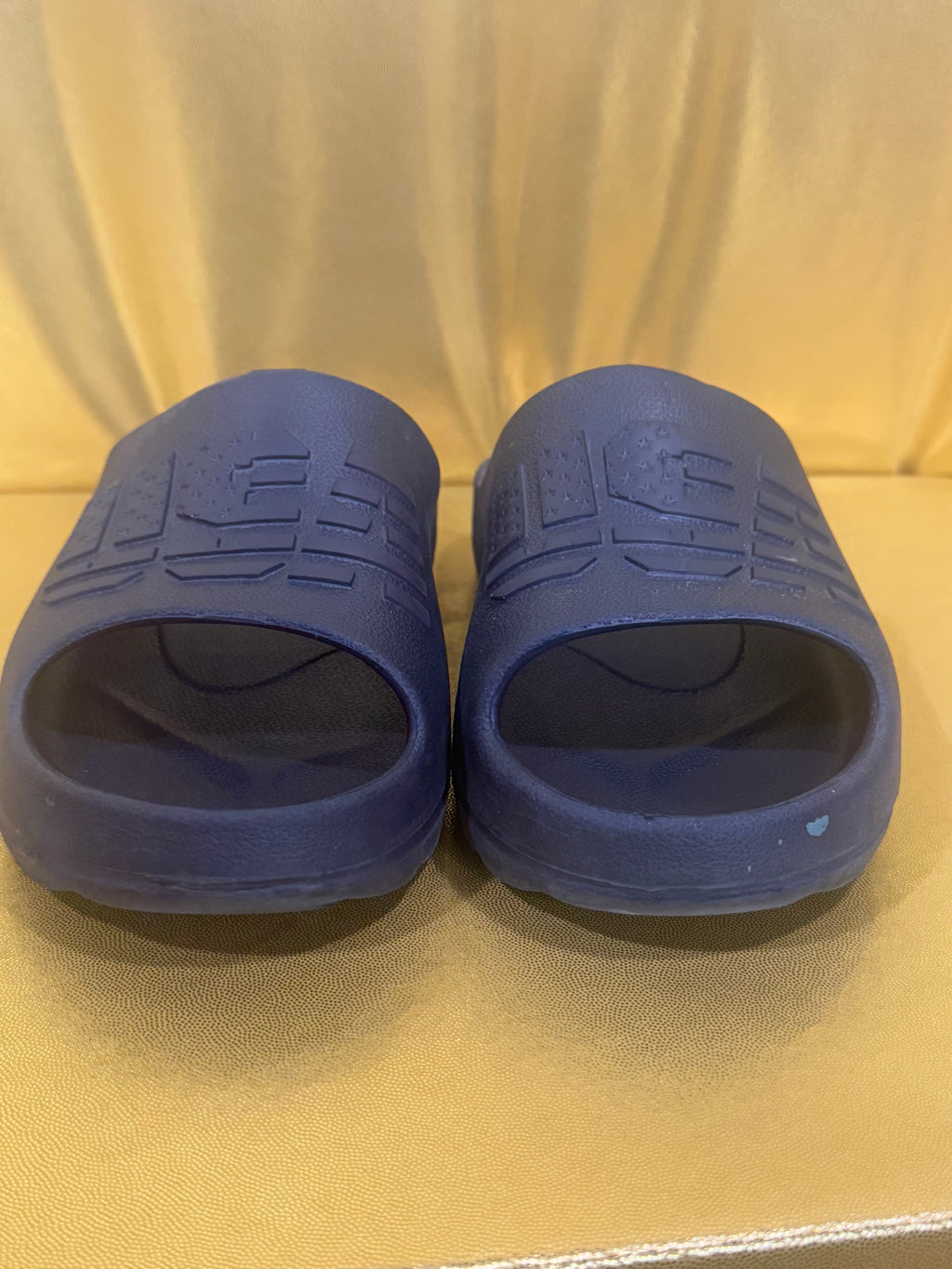 USA Comfort Slide Sandals Navy Blue Women's Size 8