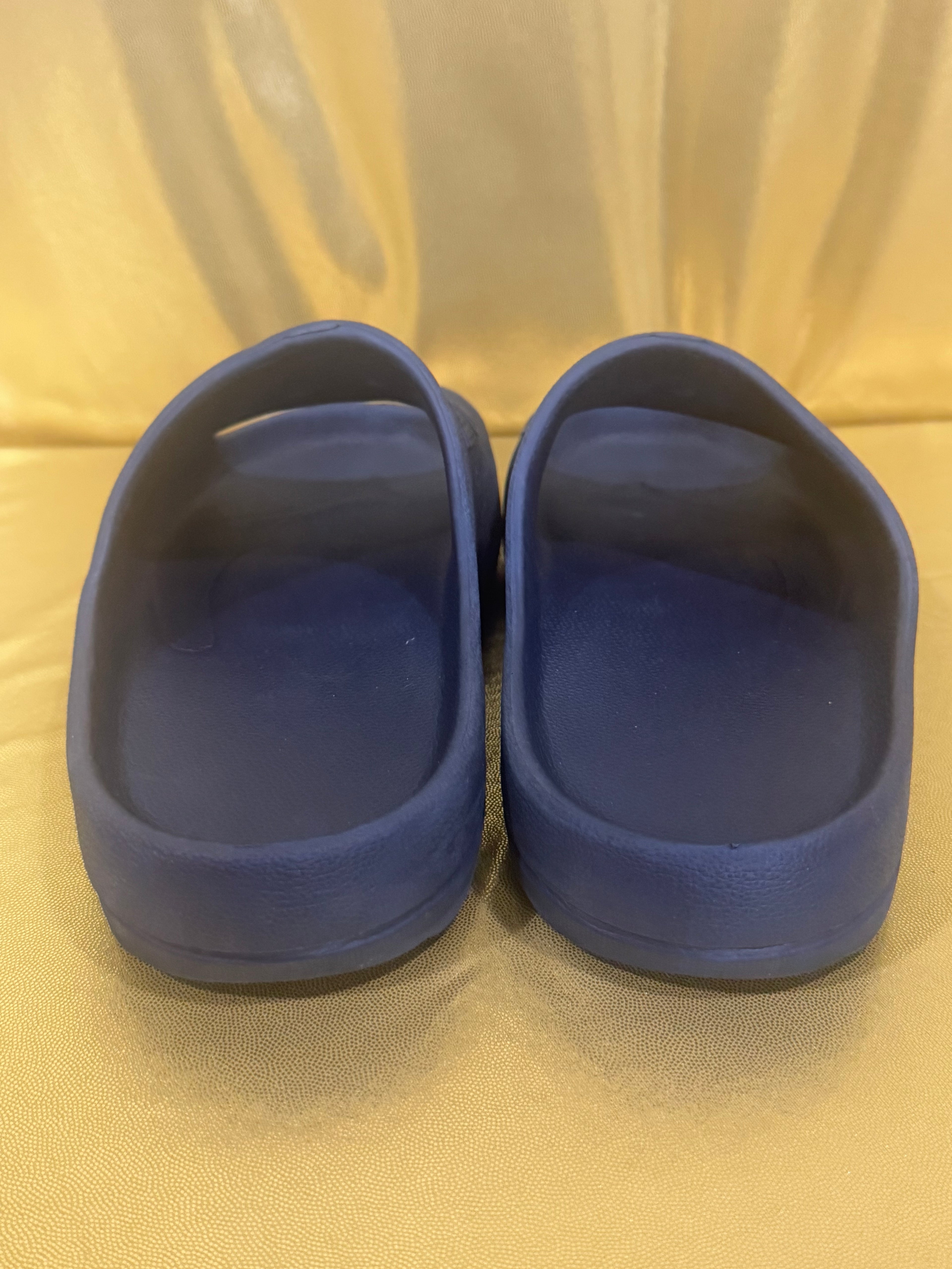 USA Comfort Slide Sandals Navy Blue Women's Size 8
