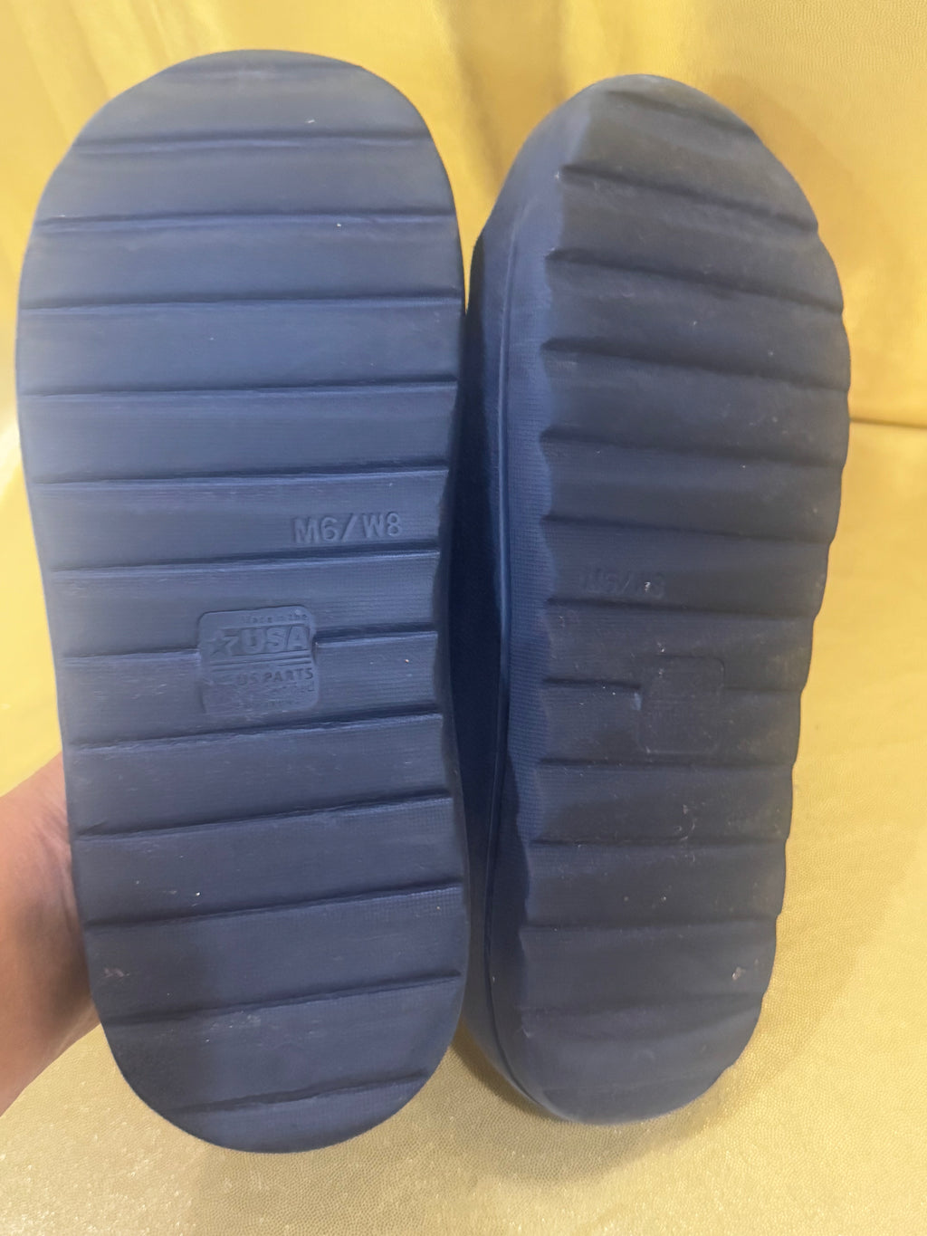 USA Comfort Slide Sandals Navy Blue Women's Size 8
