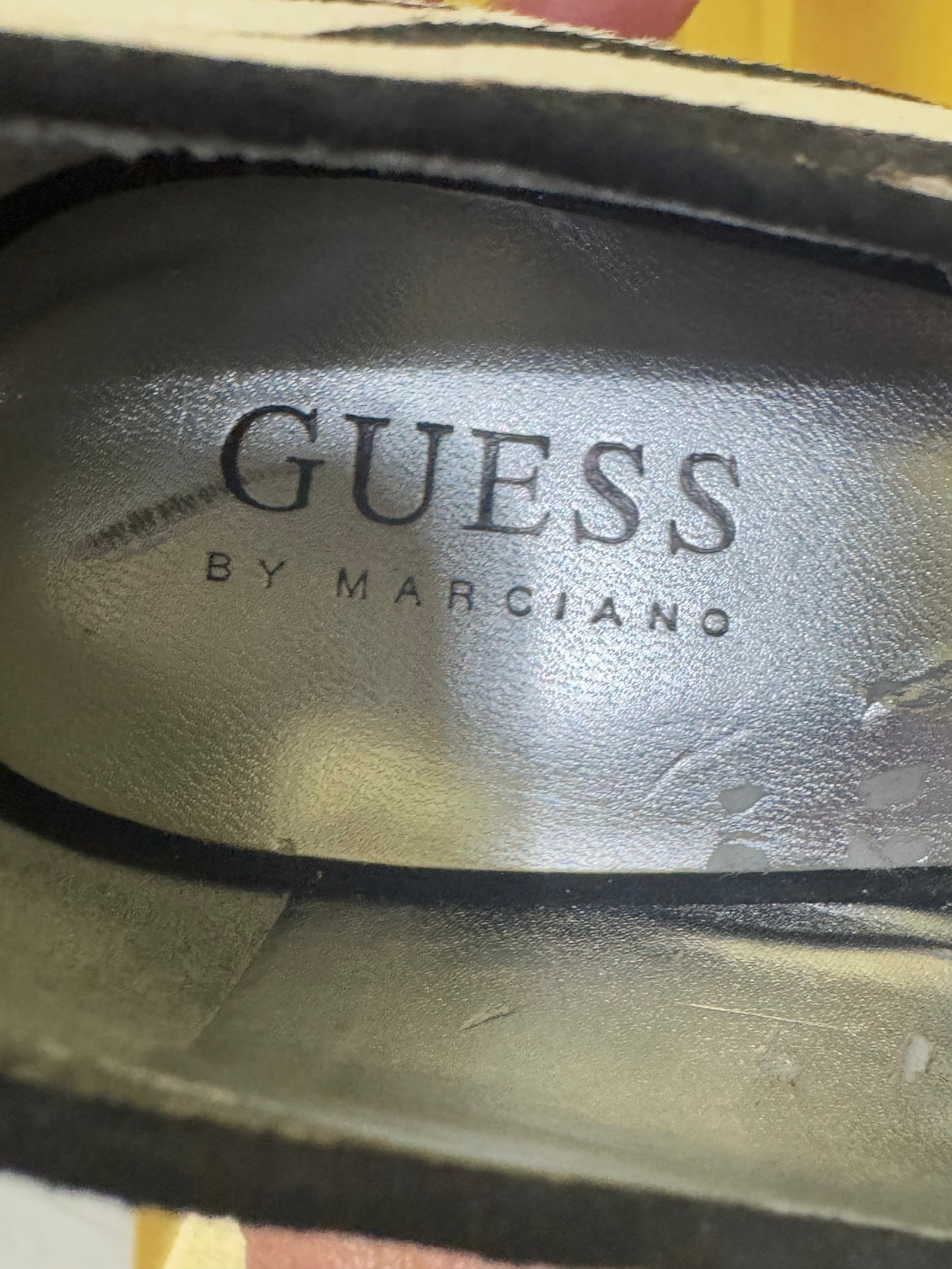 NIB Guess by Marciano Zebra Print Calf Hair Peep-Toe Pumps Stiletto Heels 7.5