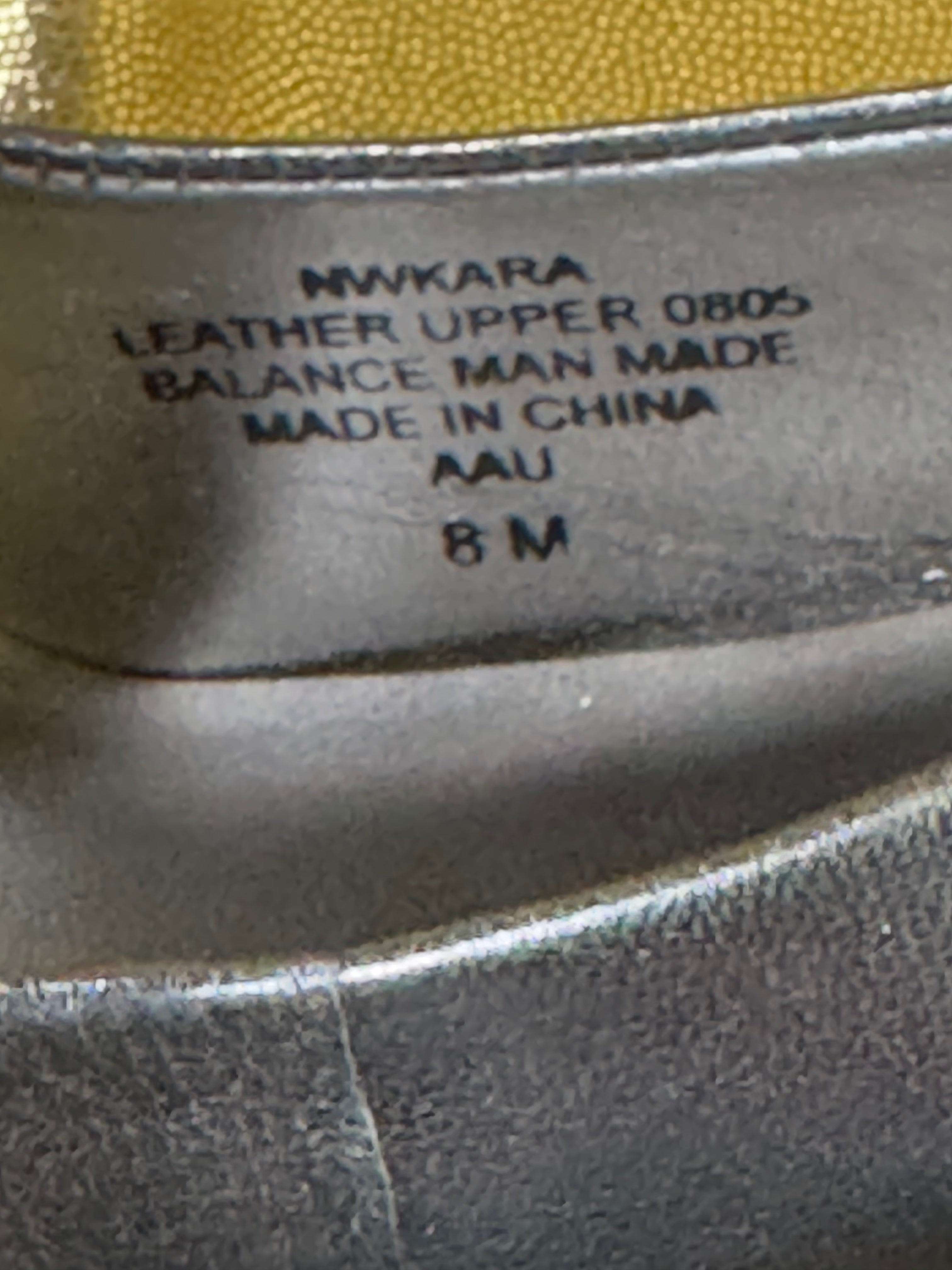 ✨ NIB Nine West KARA Pewter Leather Slingback Platform Heels - Size 8 ✨