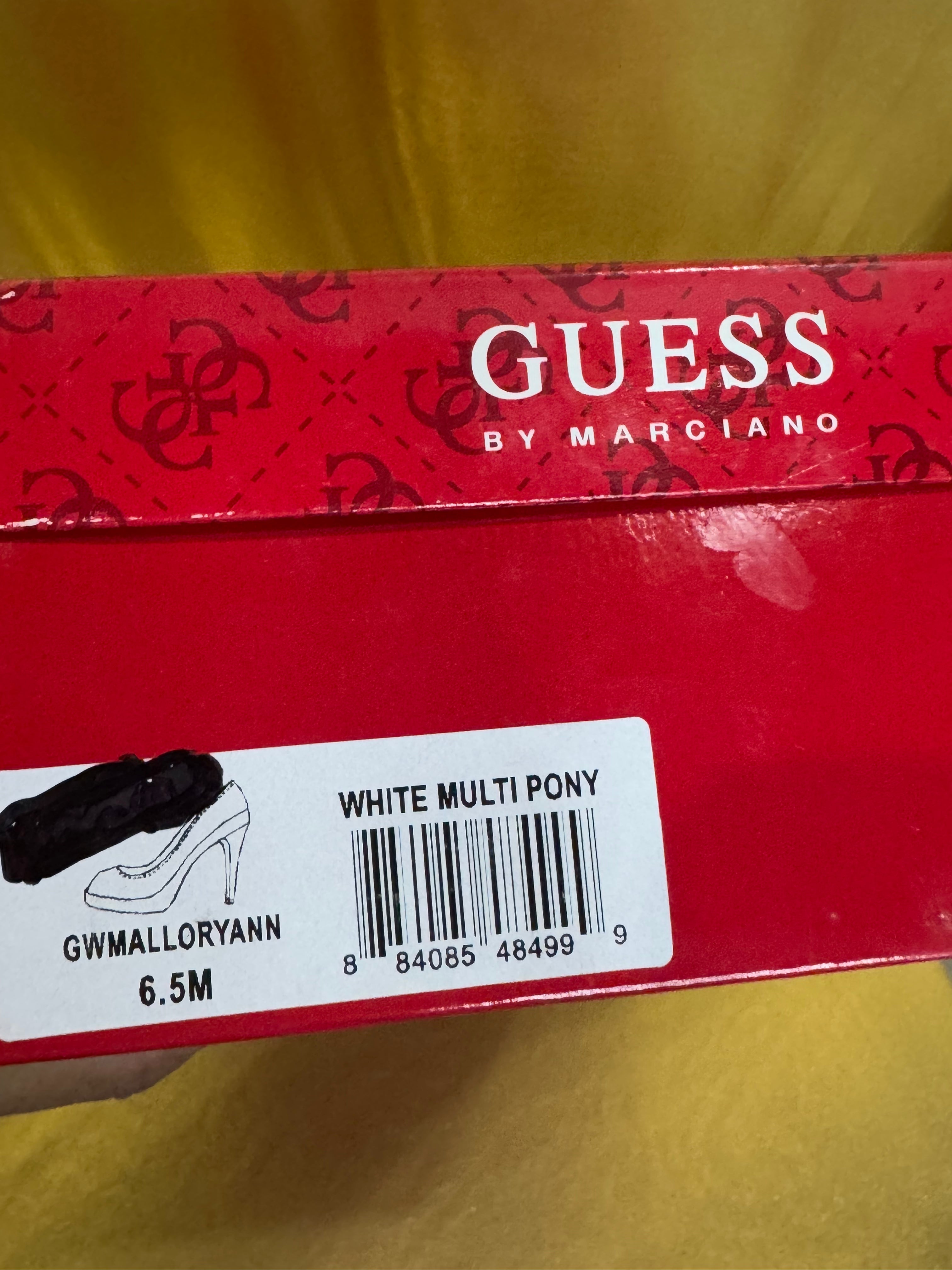 Guess by Marciano Mallory Ann Zebra Peep Toe Pump Size 6.5 NIB