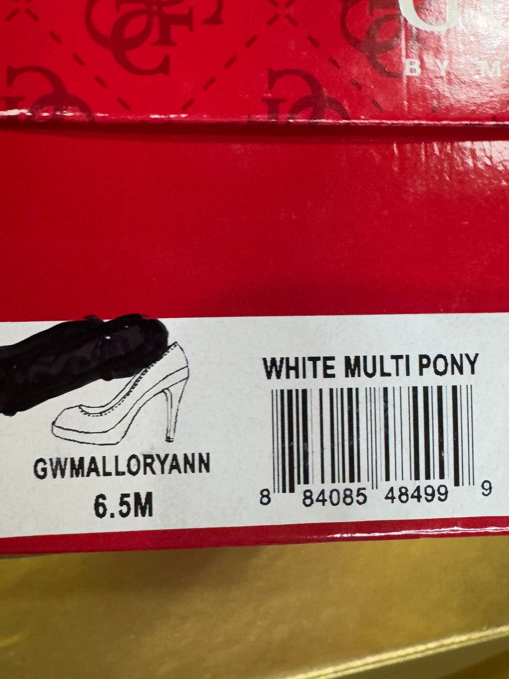 Guess by Marciano Mallory Ann Zebra Peep Toe Pump Size 6.5 NIB