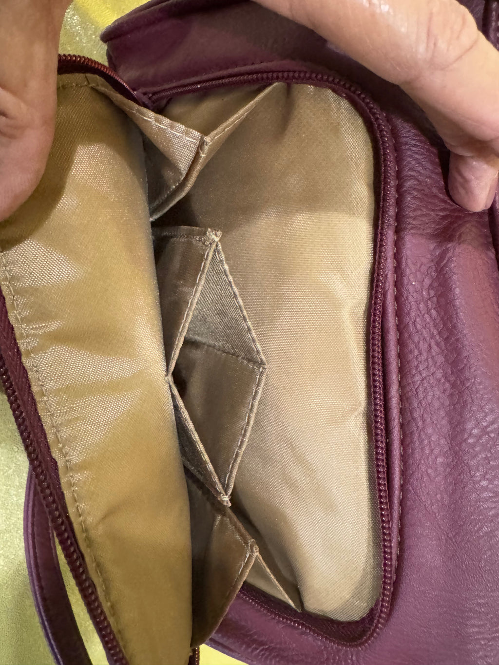 St. John's Bay Burgundy Crossbody Purse – Multi-Pocket Organizer