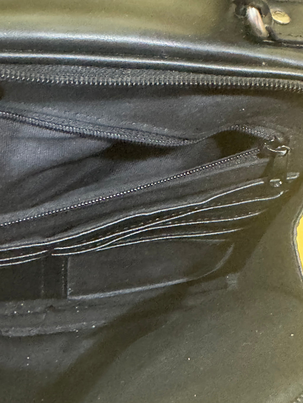 Vintage 90s Y2K Esprit Black Mini Bowler Bag | Multi-Compartment Crossbody Satchel