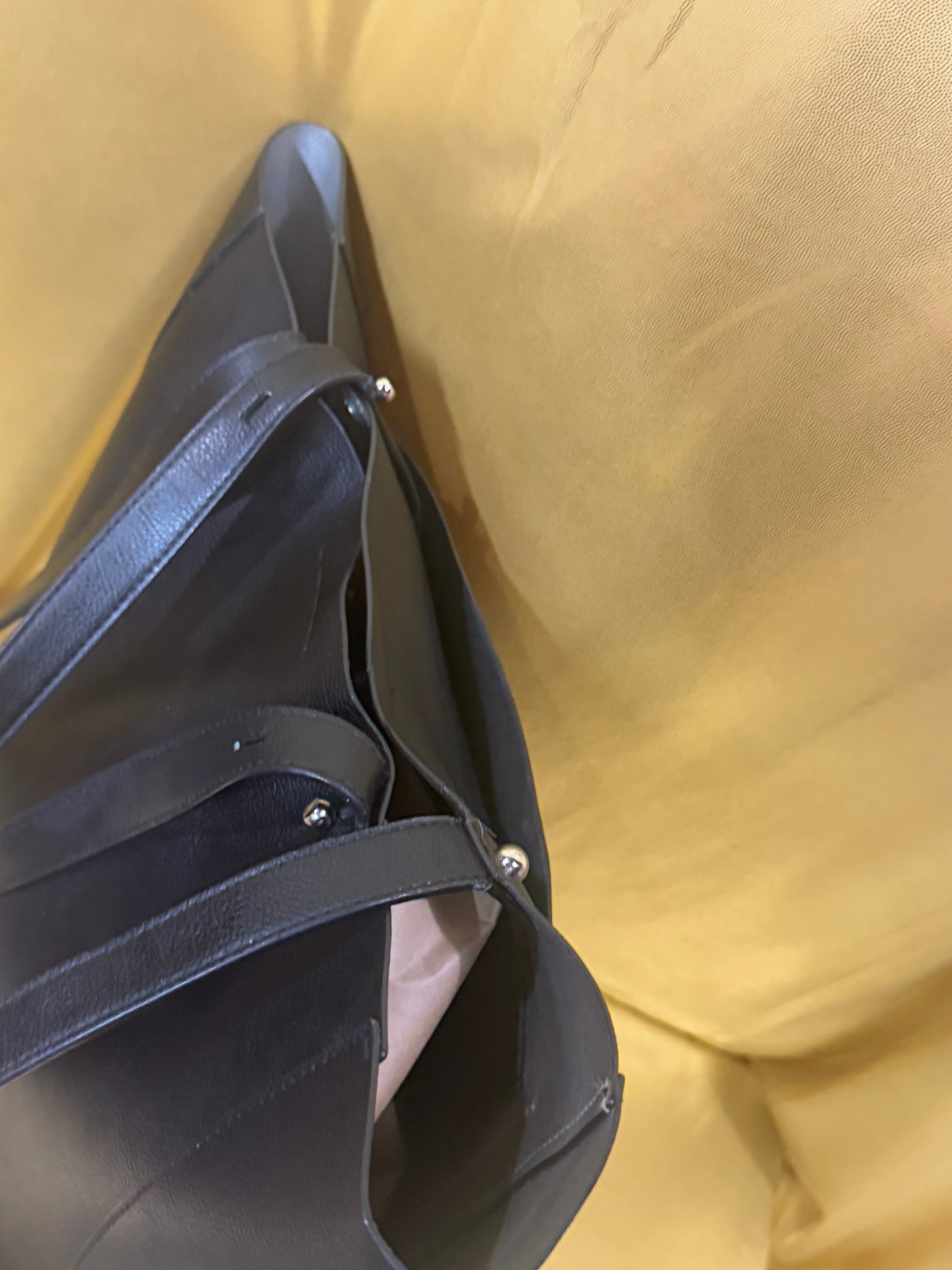 Rebecca Minkoff Black Pebbled Leather Stella North/South Tote Bag