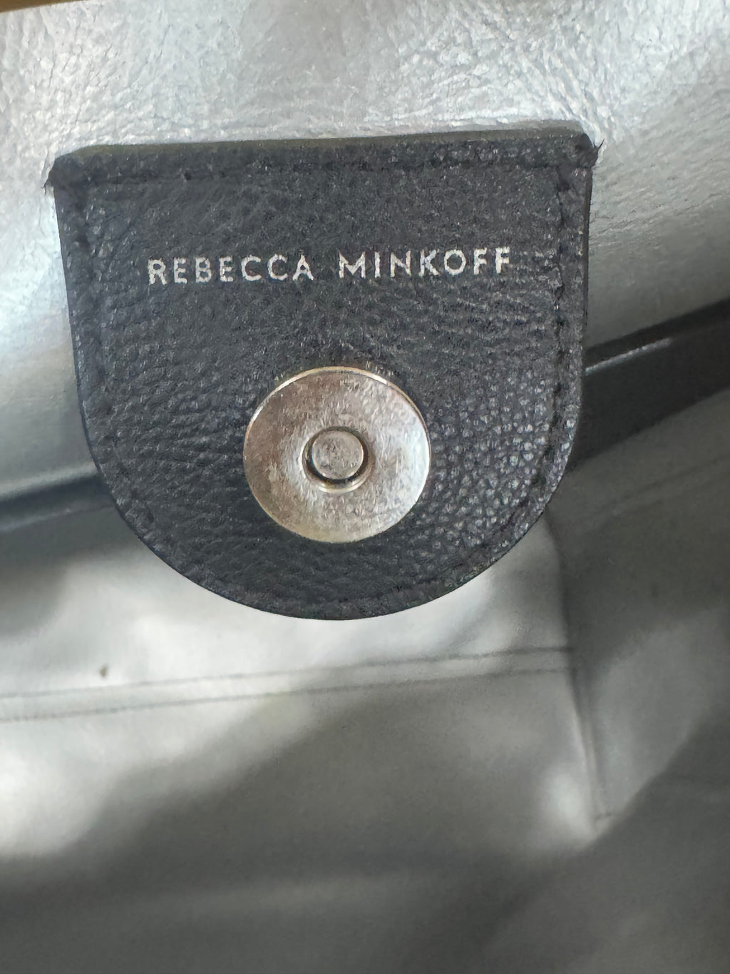 Rebecca Minkoff Black Pebbled Leather Stella North/South Tote Bag