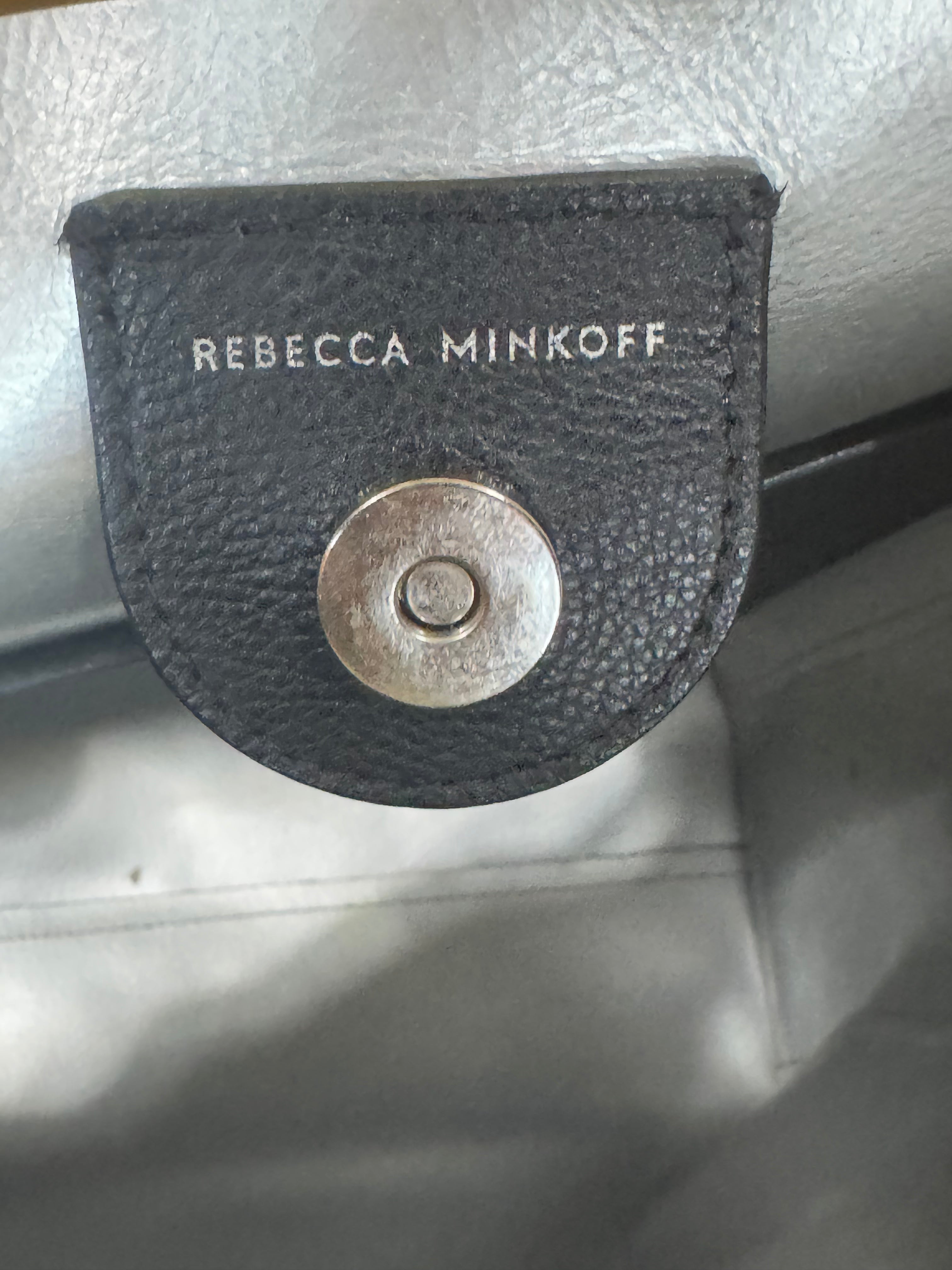 Rebecca Minkoff Black Pebbled Leather Stella North/South Tote Bag