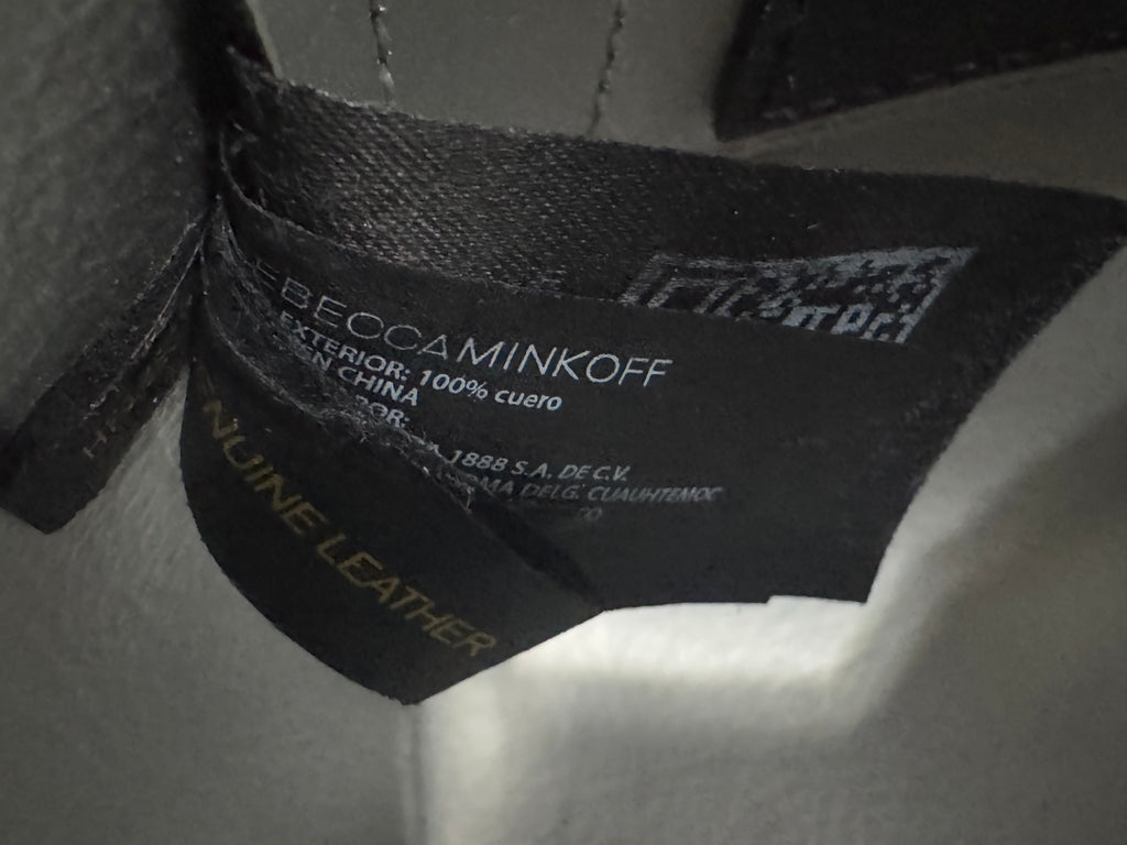 Rebecca Minkoff Black Pebbled Leather Stella North/South Tote Bag