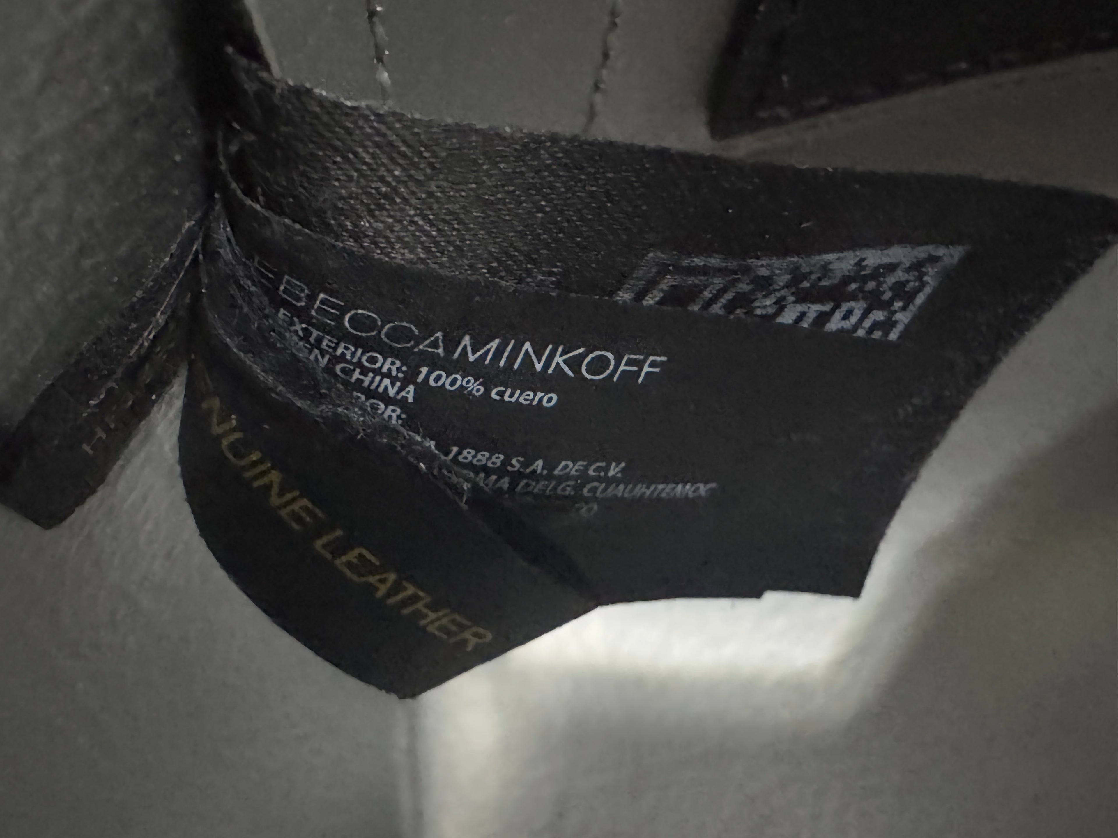 Rebecca Minkoff Black Pebbled Leather Stella North/South Tote Bag