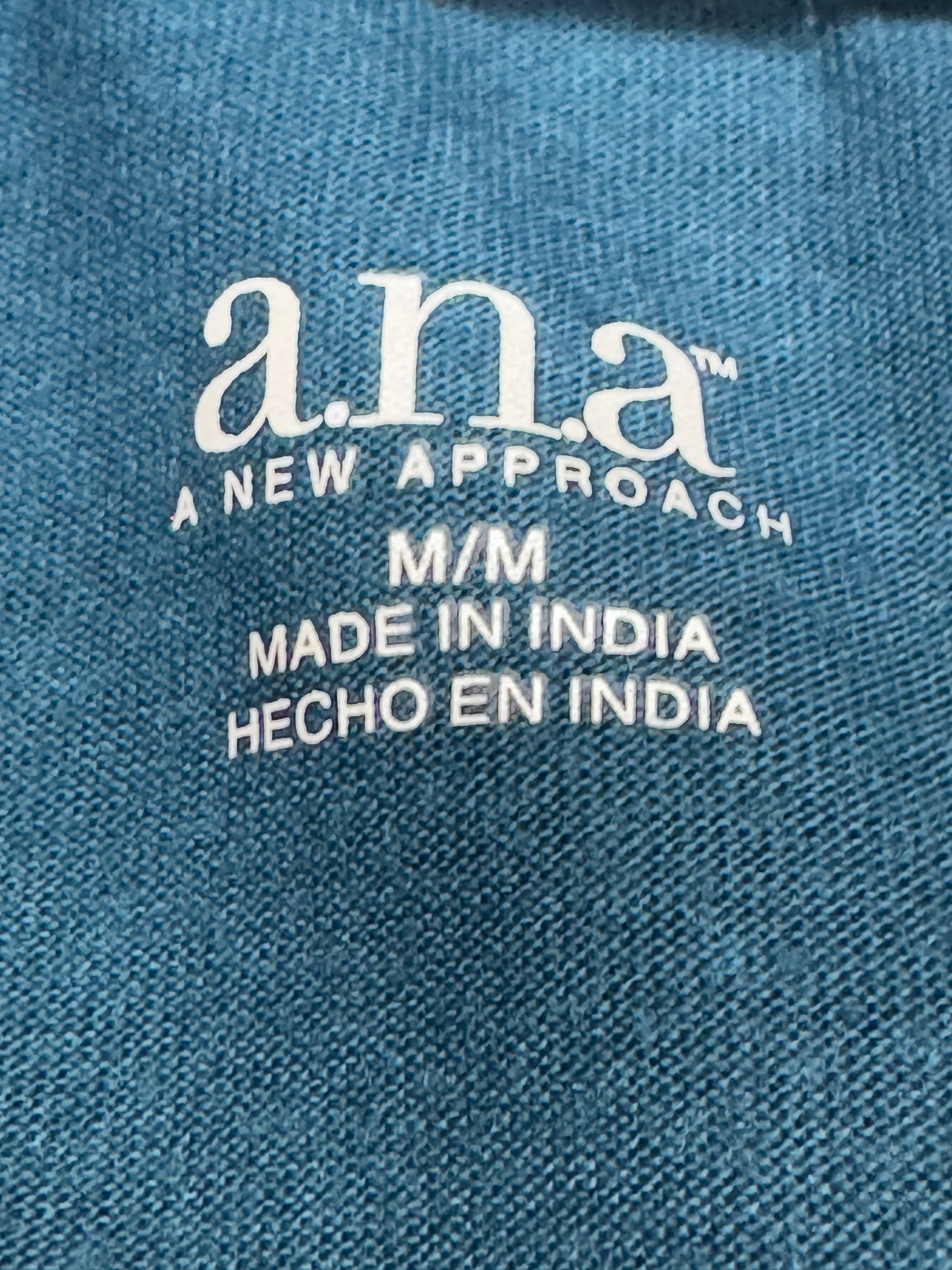 A.N.A. Teal Beaded Babydoll Tank Top - Size M