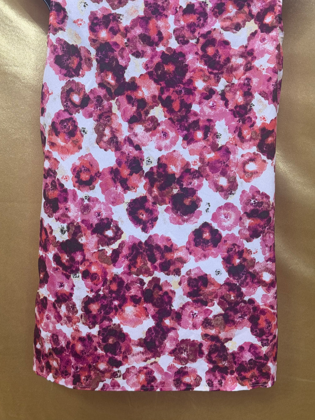 New York & Company Floral Ruffle V-Neck Tank Top Size M