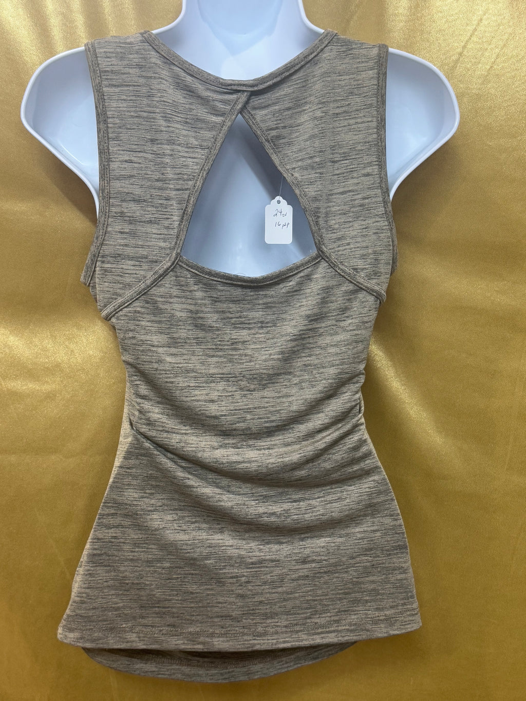 Vintage A. Byer Boho Embellished Neckline Sleeveless Top Medium