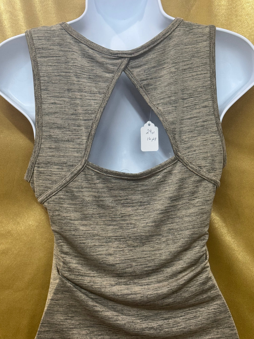 Vintage A. Byer Boho Embellished Neckline Sleeveless Top Medium