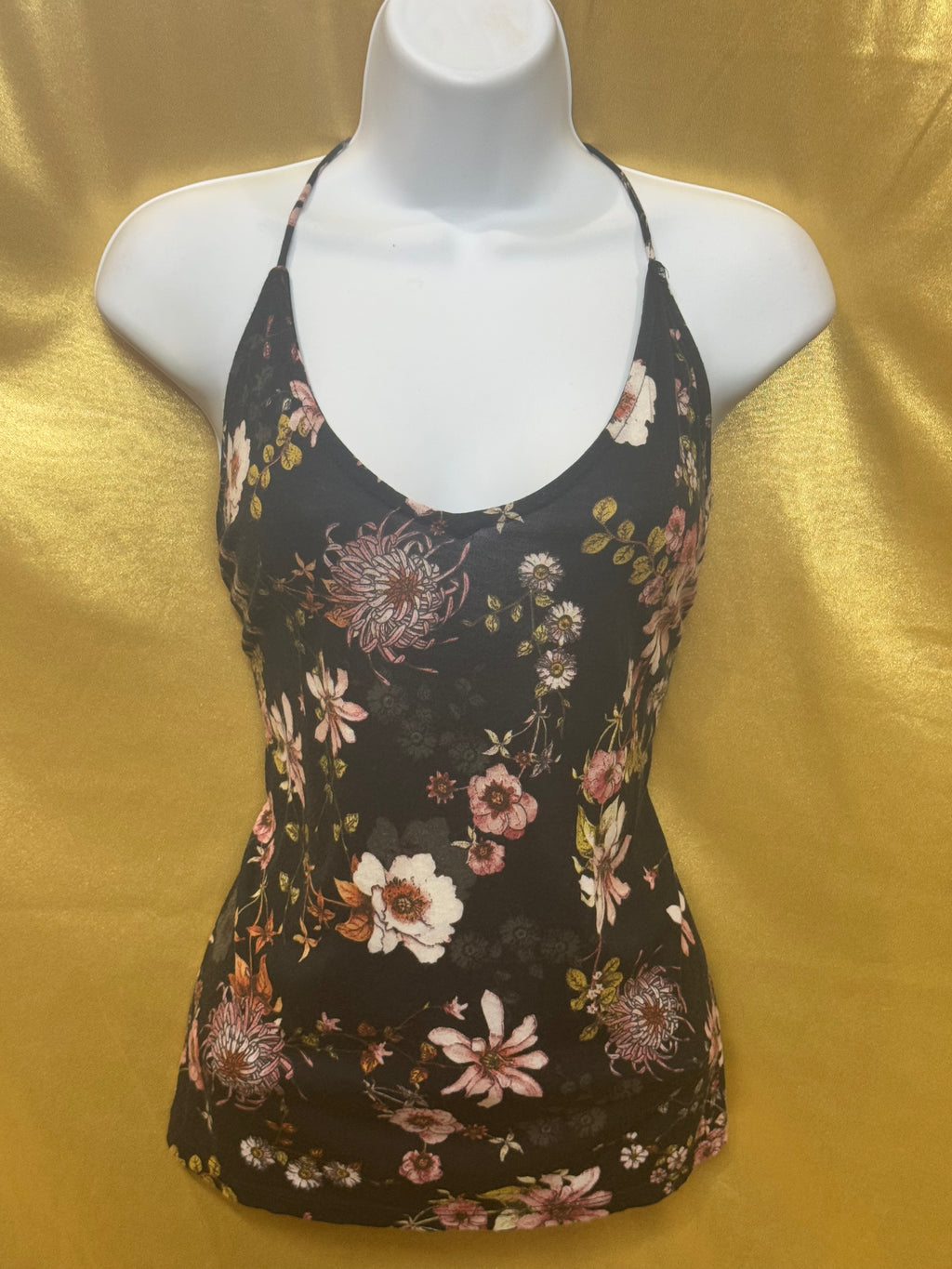 H&M Floral Camisole Tank Top Size Medium