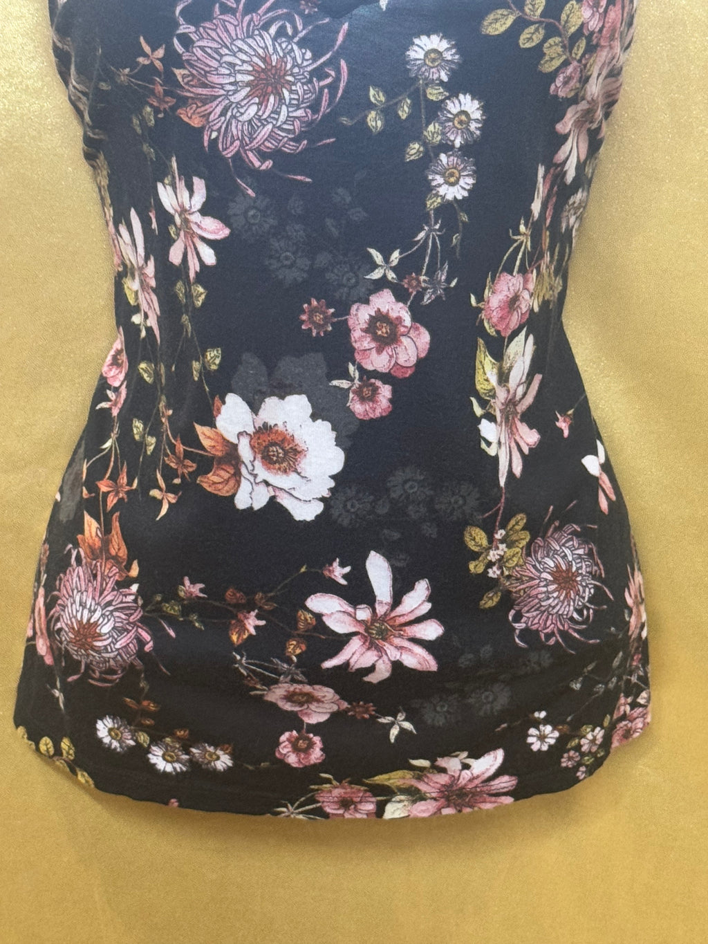 H&M Floral Camisole Tank Top Size Medium
