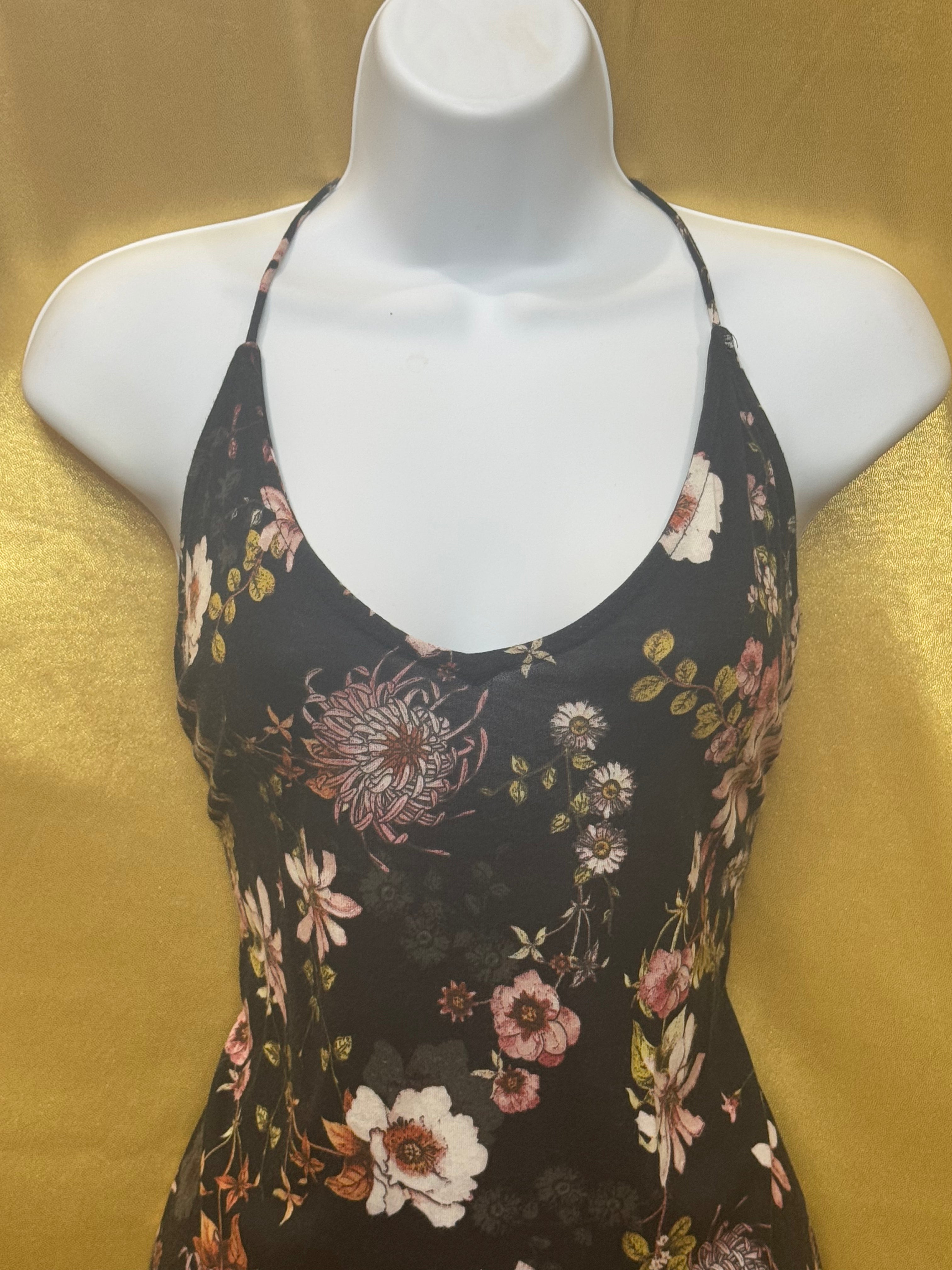 H&M Floral Camisole Tank Top Size Medium