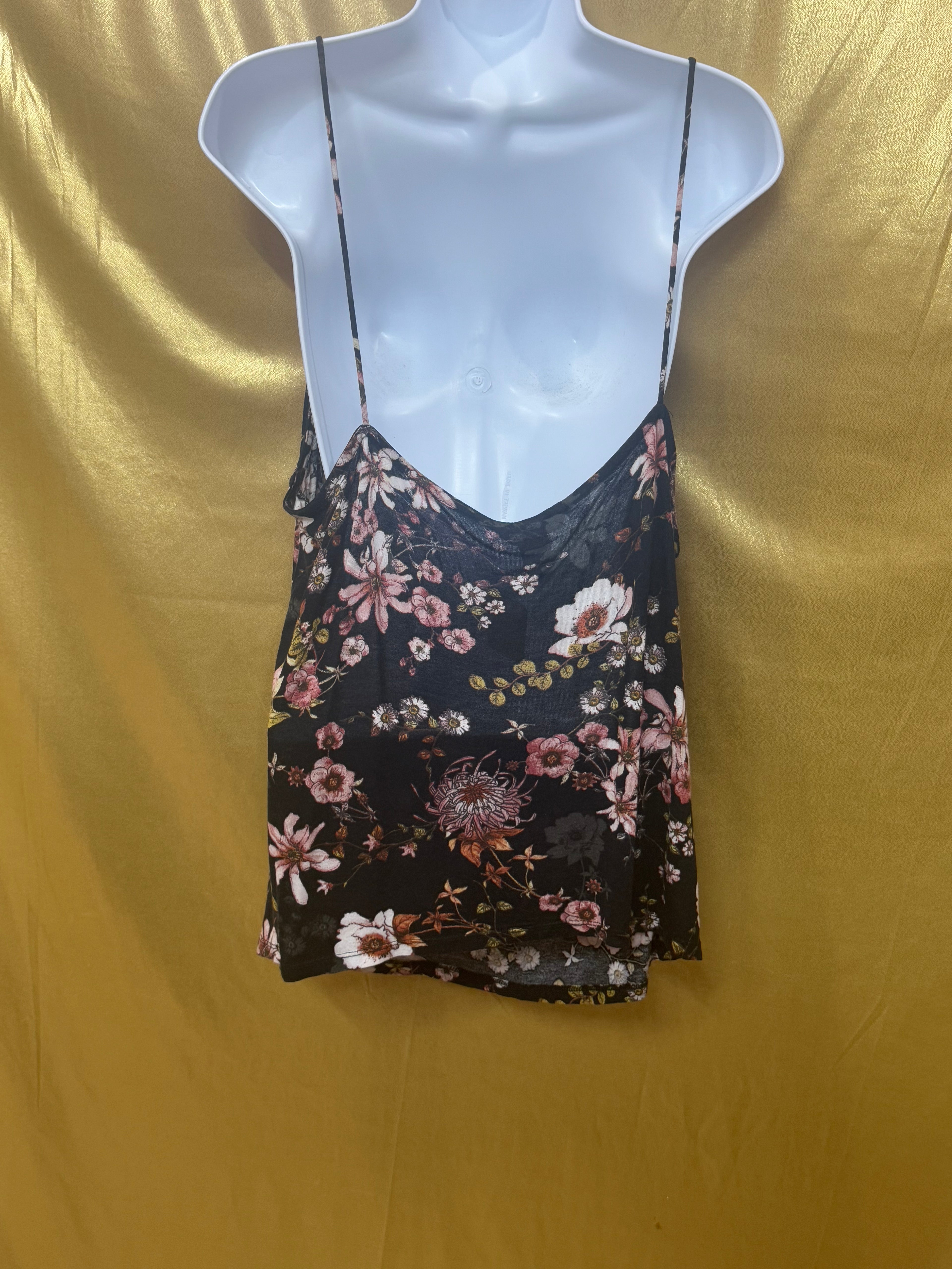 H&M Floral Camisole Tank Top Size Medium