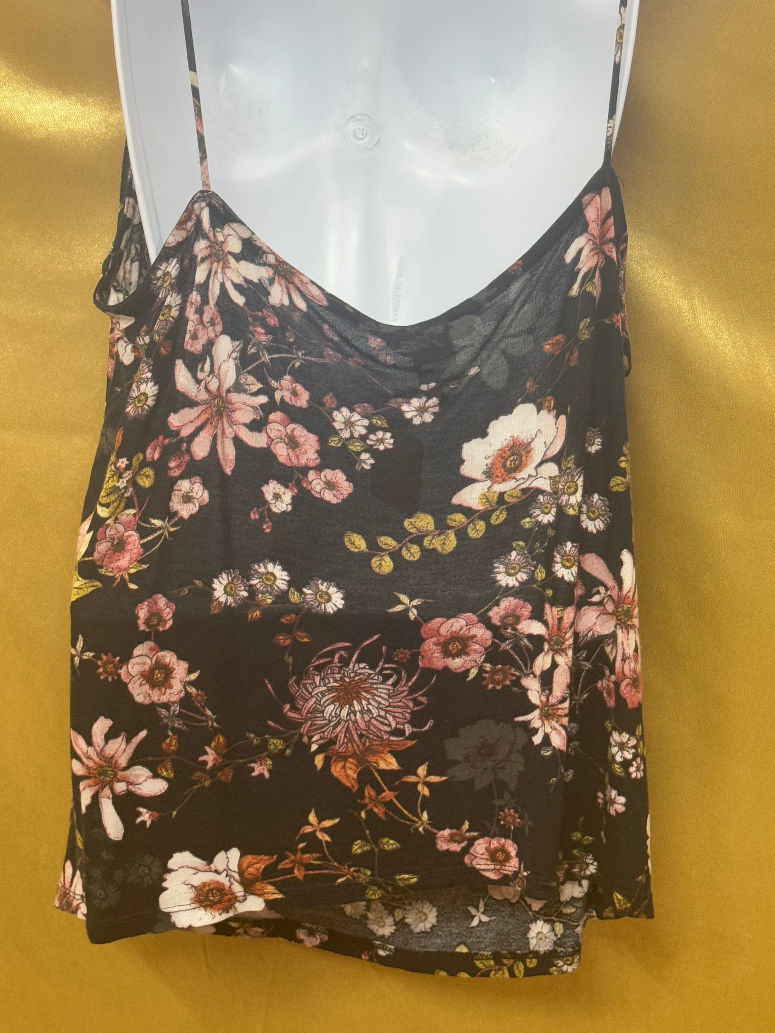 H&M Floral Camisole Tank Top Size Medium