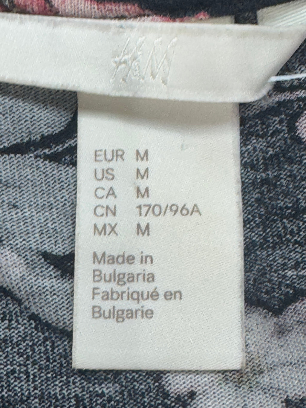 H&M Floral Camisole Tank Top Size Medium