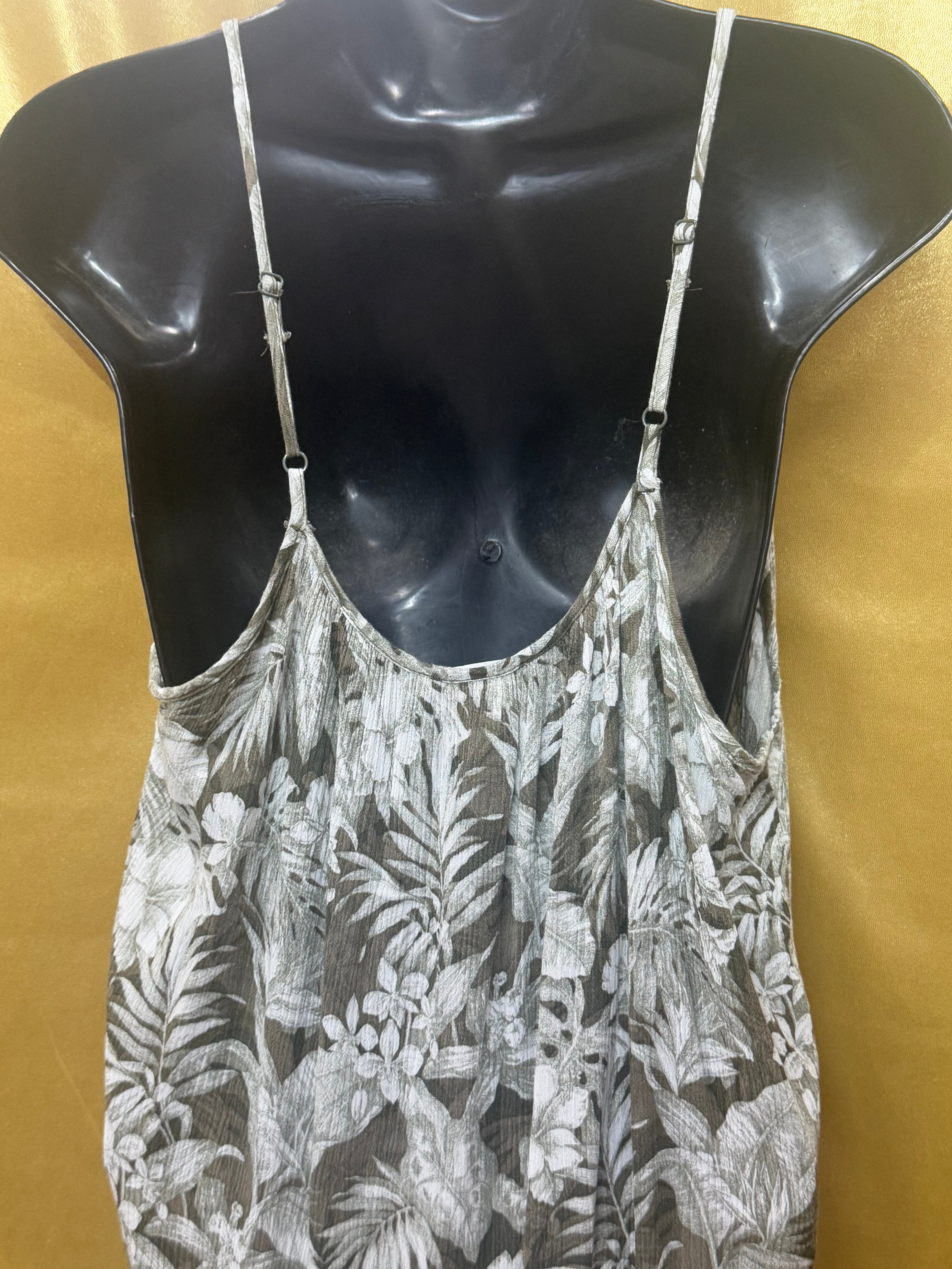 H&M L.O.G.G. Tropical Palm Camisole | Size M