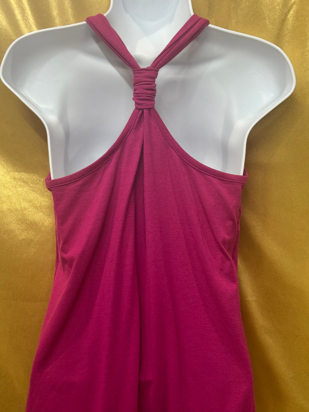 Y2K IZ Byer California Pink Beaded Halter Top M
