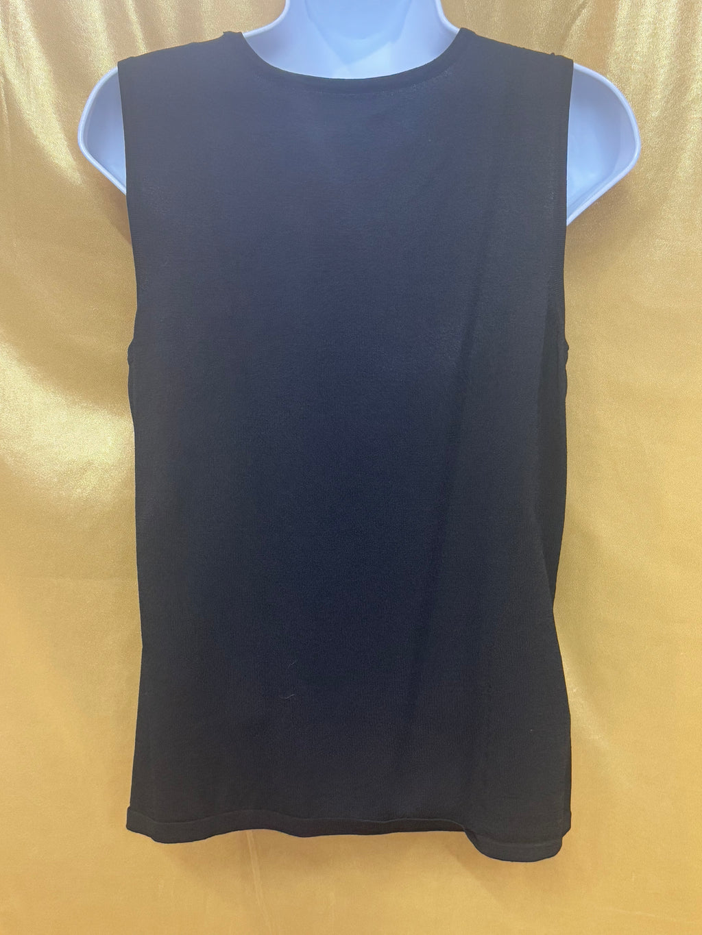 Choices Black Scoop Neck Sleeveless Shell Top, Medium