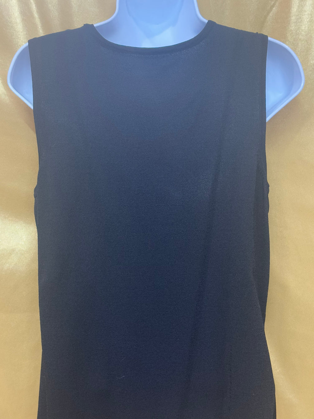 Choices Black Scoop Neck Sleeveless Shell Top, Medium