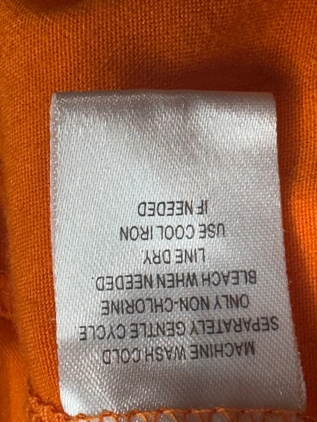 Allison Britney Orange Cowl Neck Bead-Strap Tank Blouse Medium