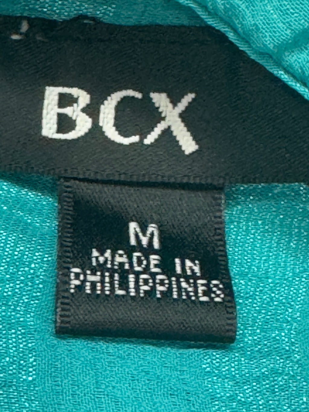 BCX Turquoise Ruffled Sleeveless Blouse Size Medium | Built-In Camisole