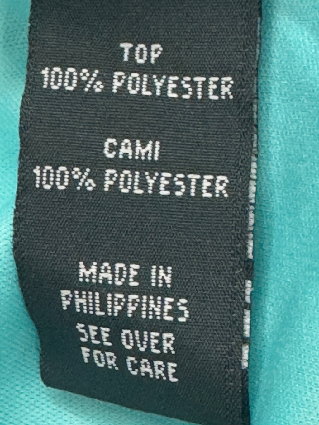 BCX Turquoise Ruffled Sleeveless Blouse Size Medium | Built-In Camisole