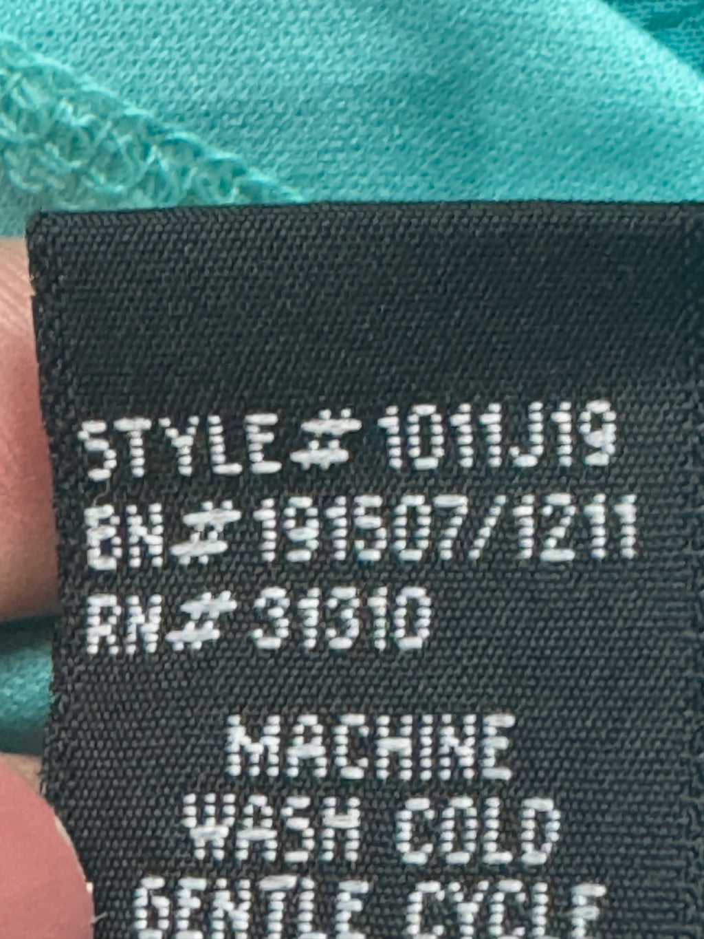BCX Turquoise Ruffled Sleeveless Blouse Size Medium | Built-In Camisole
