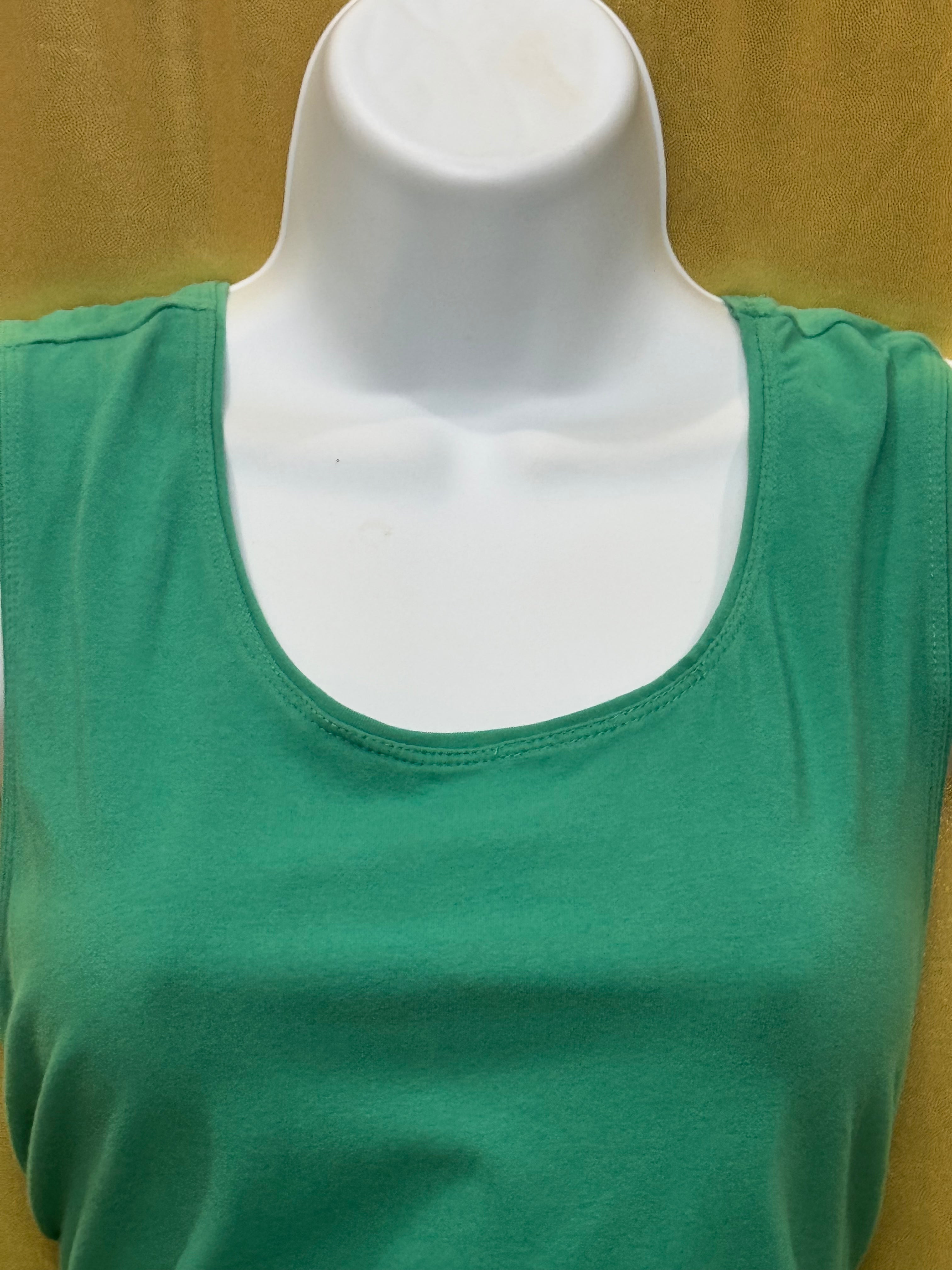 Vibrant Kim Rogers Green Tank Top (Size M)