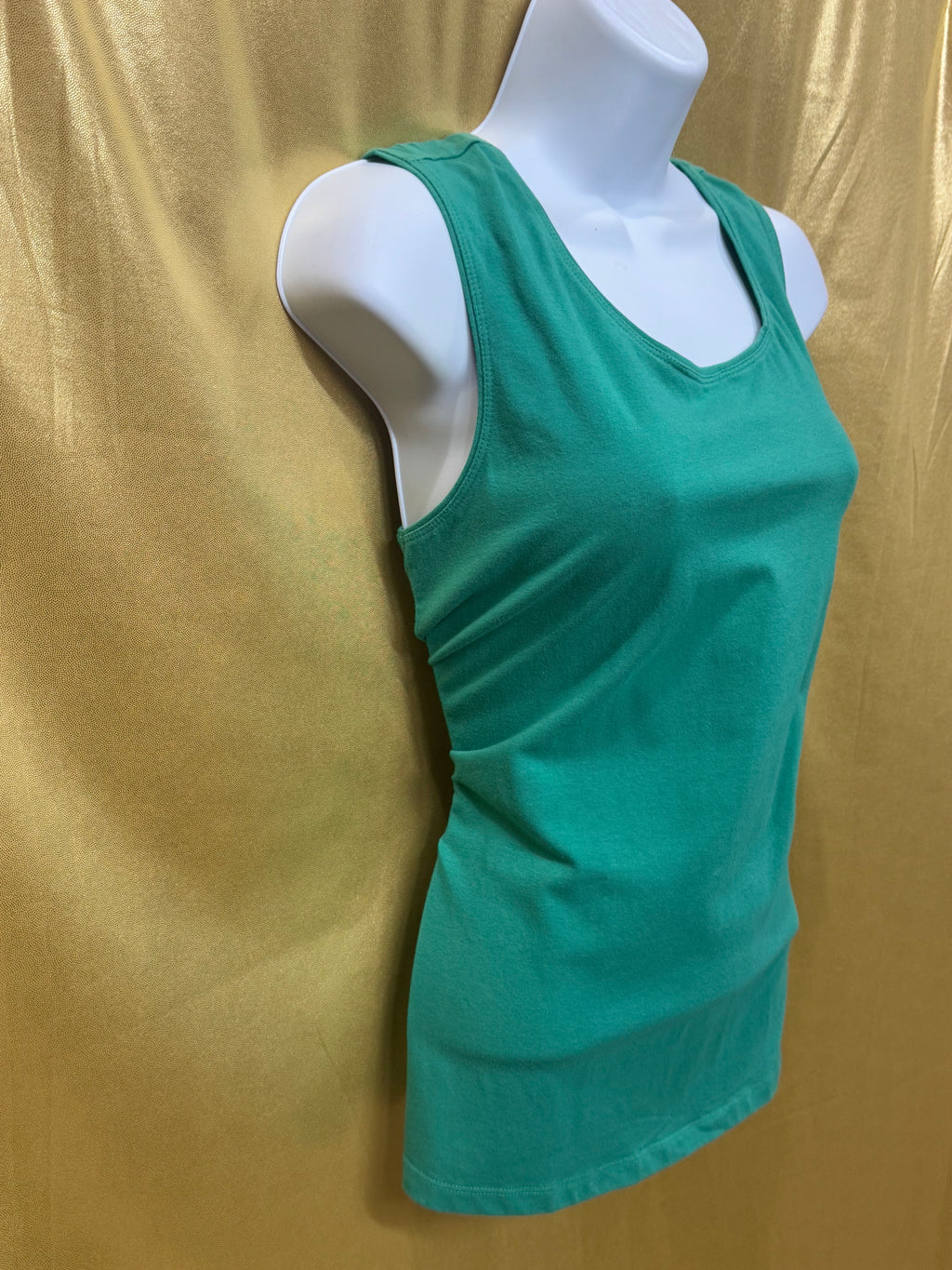 Vibrant Kim Rogers Green Tank Top (Size M)