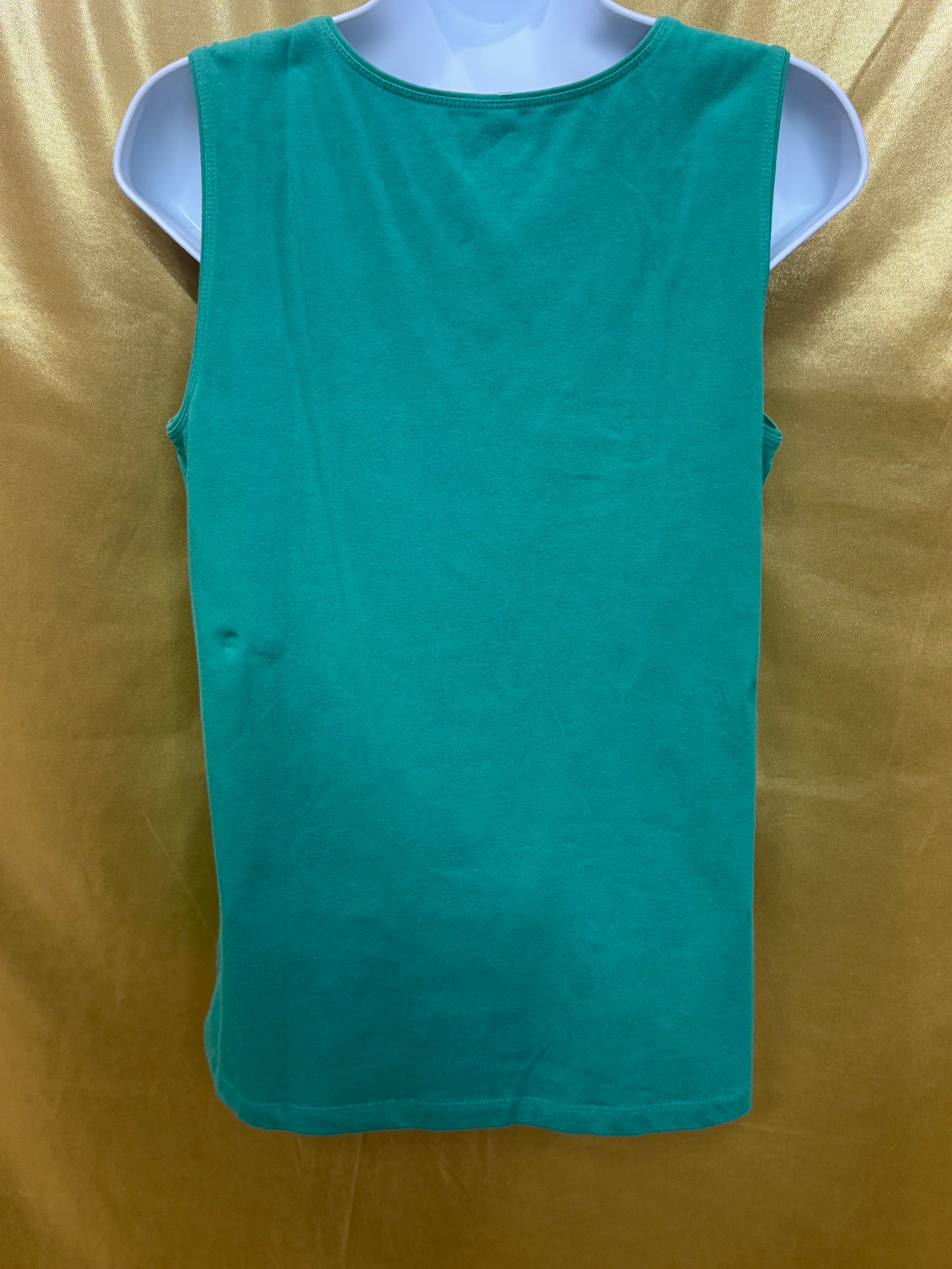Vibrant Kim Rogers Green Tank Top (Size M)