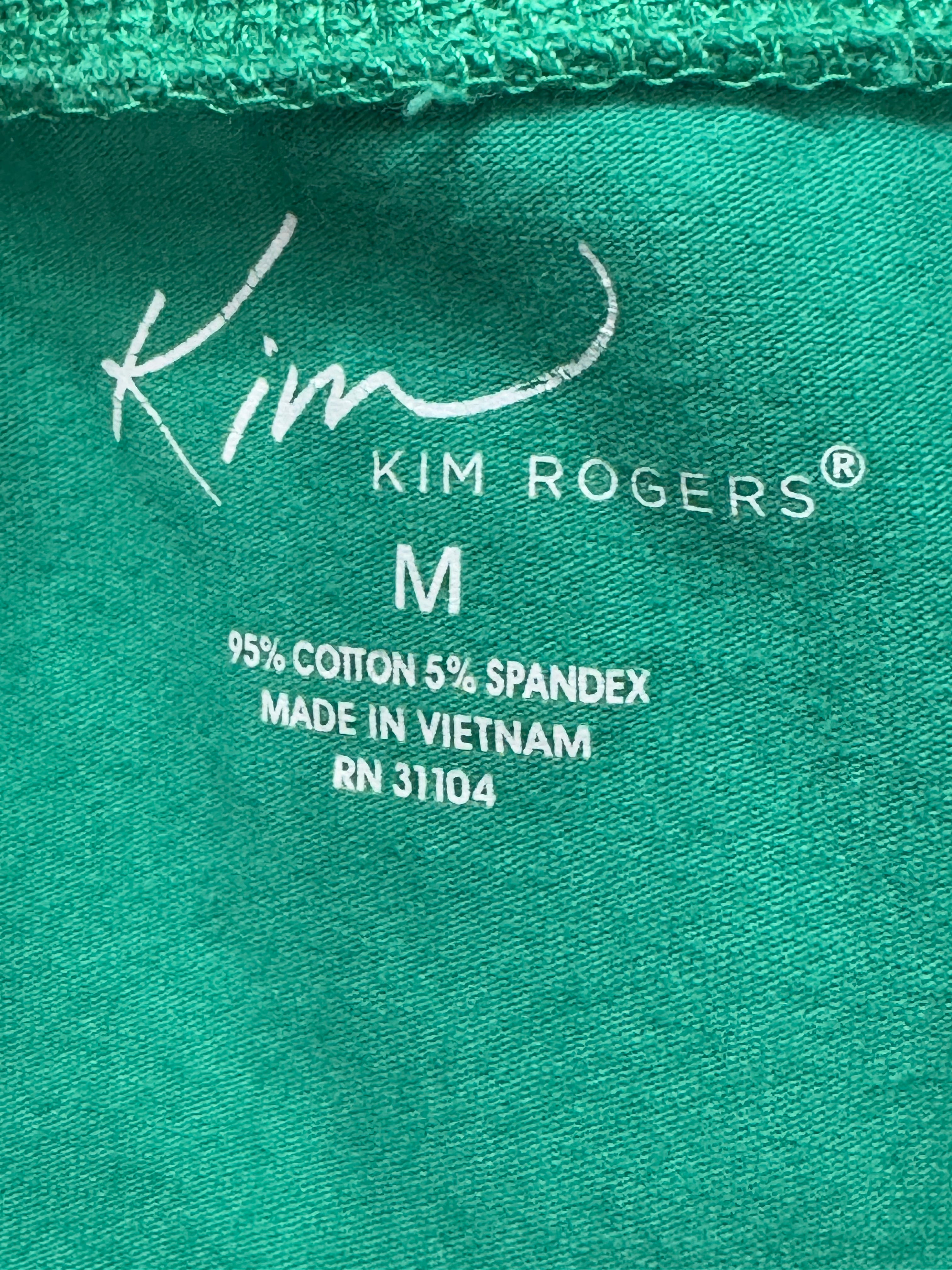 Vibrant Kim Rogers Green Tank Top (Size M)