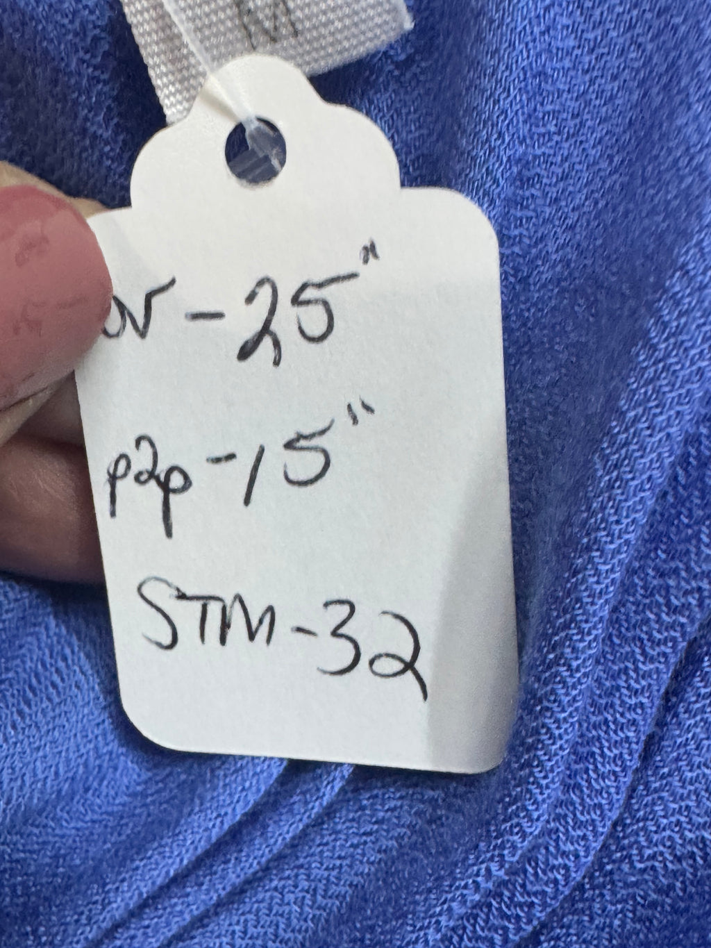 Aéropostale Blue Embroidered Babydoll Tank Top Size M