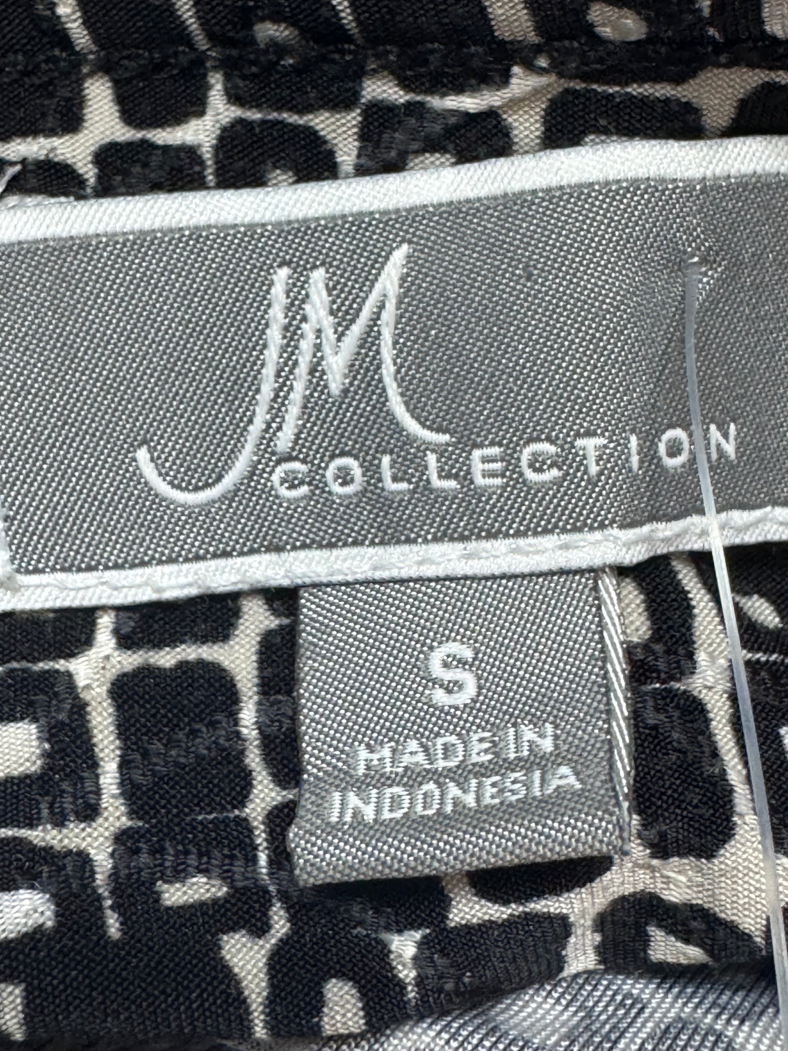 JM Collection Geometric Square Print Sleeveless Scoop Neck Top — Size Small
