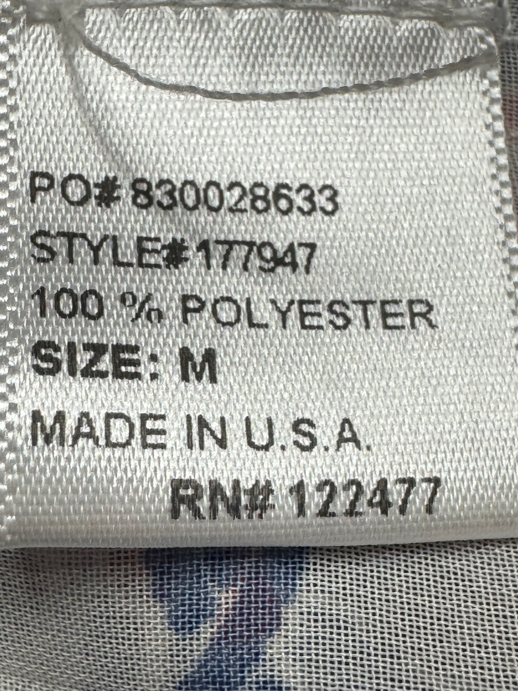 Alloy Apparel Sleeveless Geometric Print Collared Blouse Size Medium Made in USA